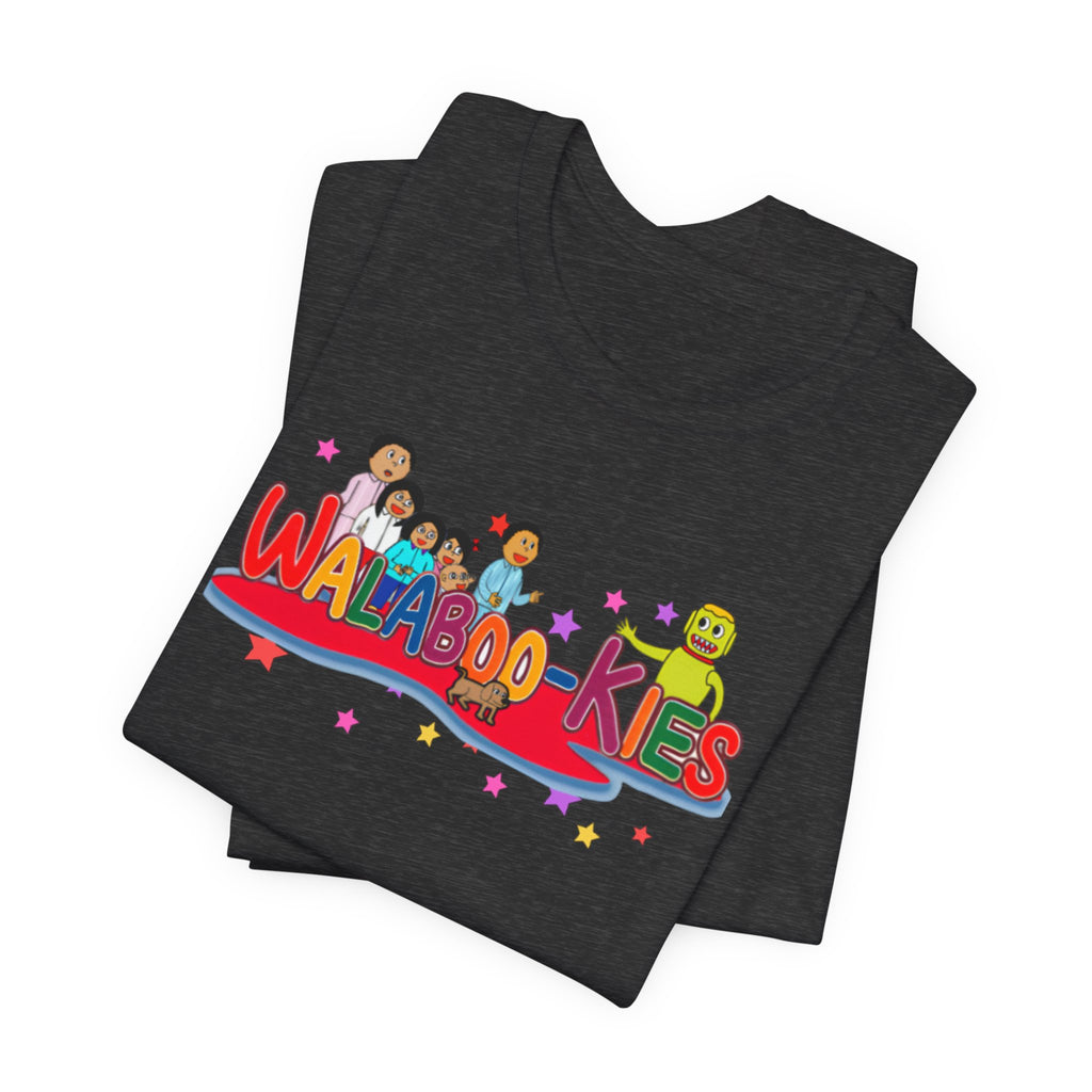 Kids Graphic Tee "Walabookies" Colorful Character Shirt
