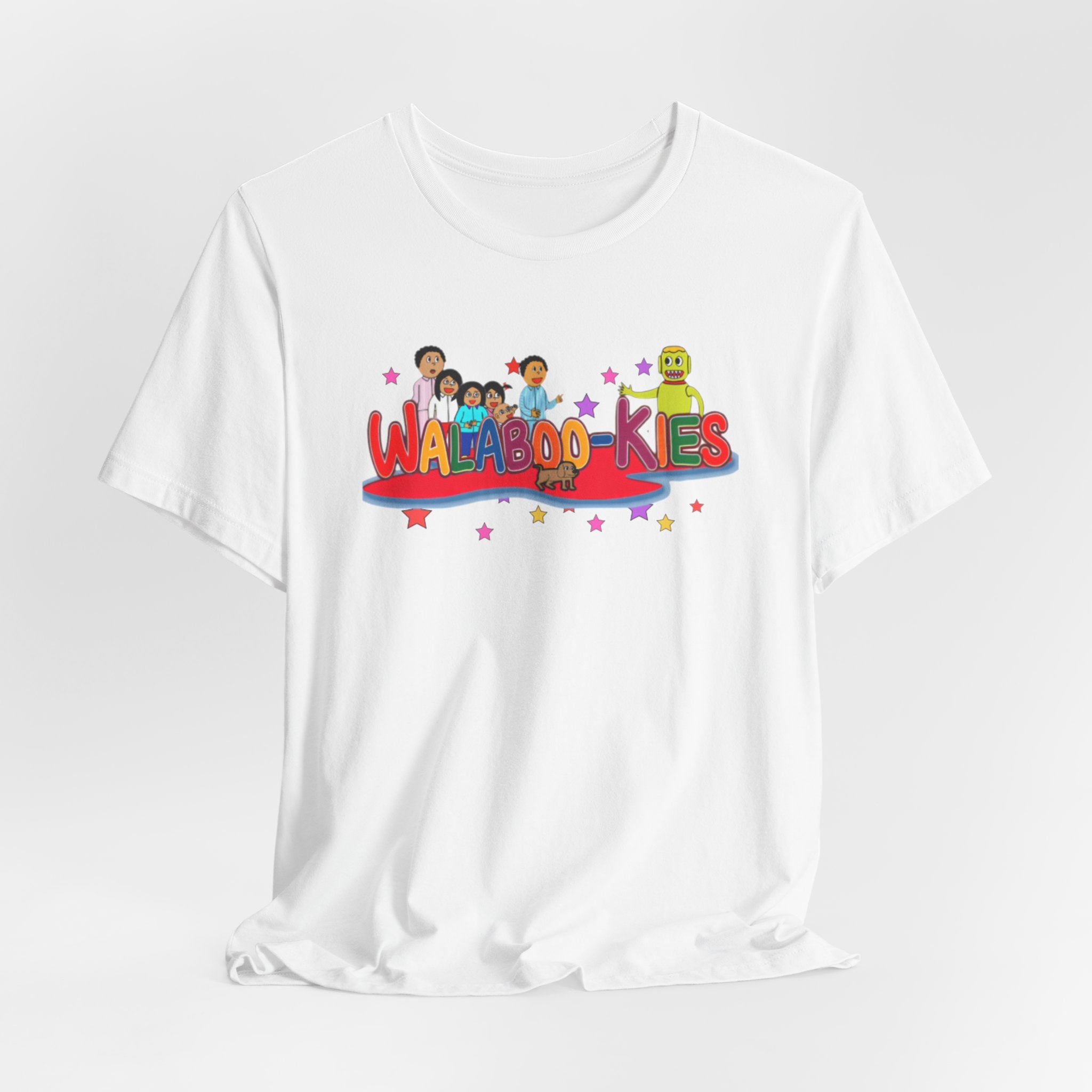 Kids Graphic Tee "Walabookies" Colorful Character Shirt