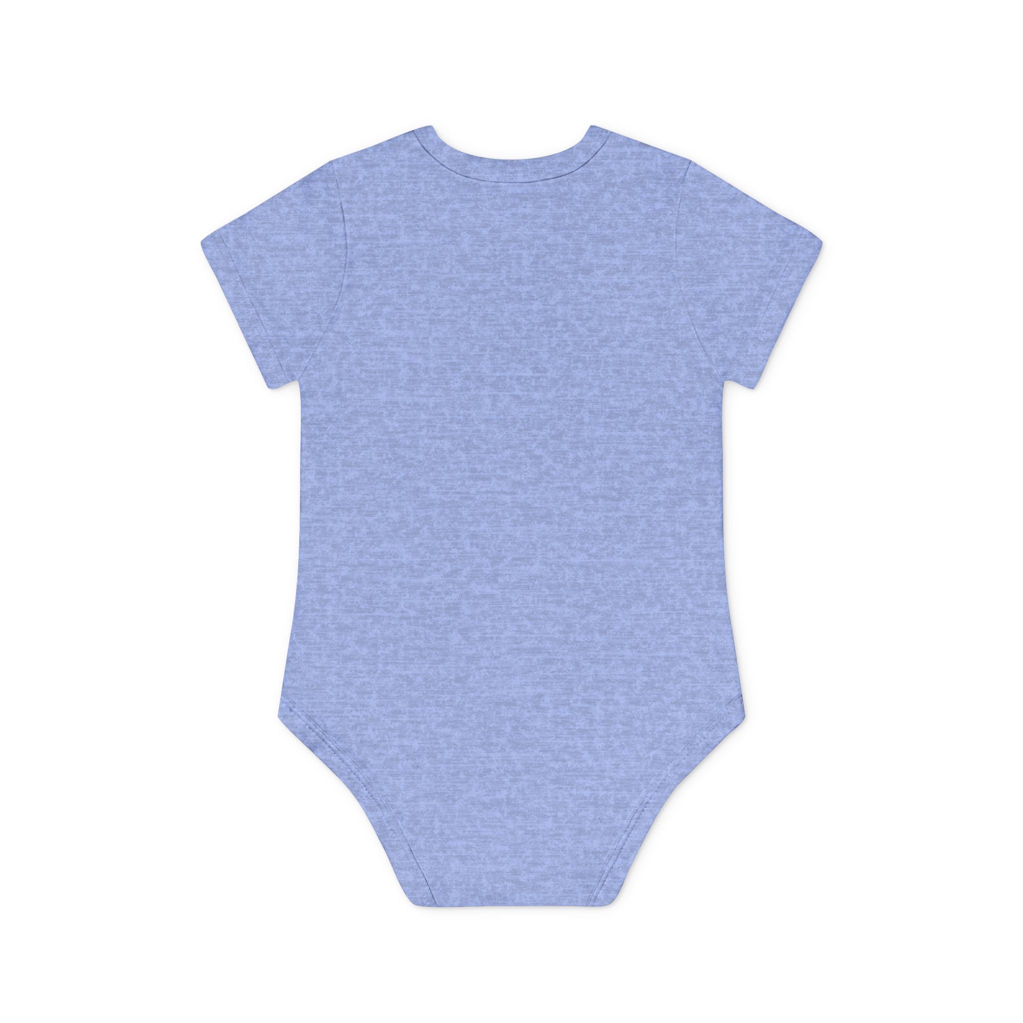 Cute Yellow Robot Baby Bodysuit — Organic Short Sleeve Onesie