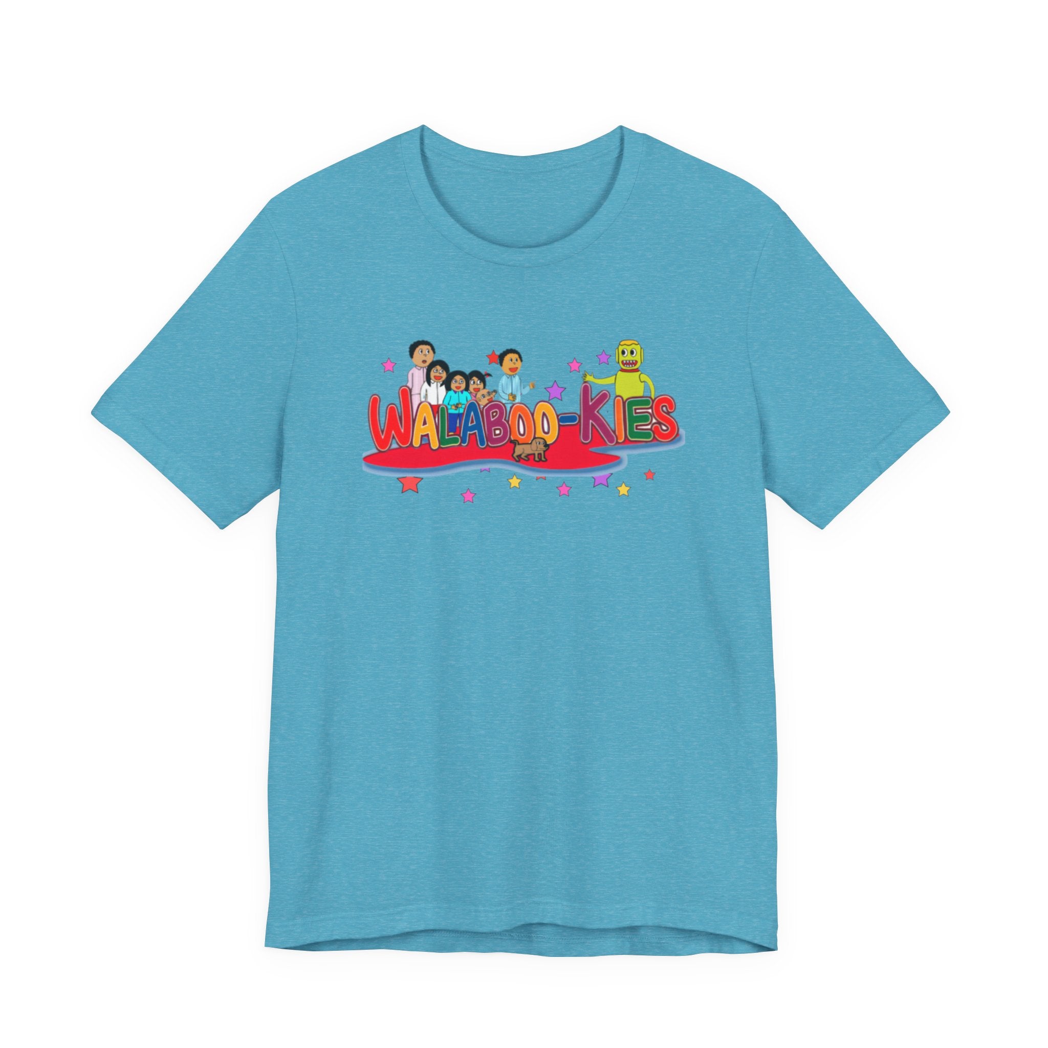 Kids Graphic Tee "Walabookies" Colorful Character Shirt