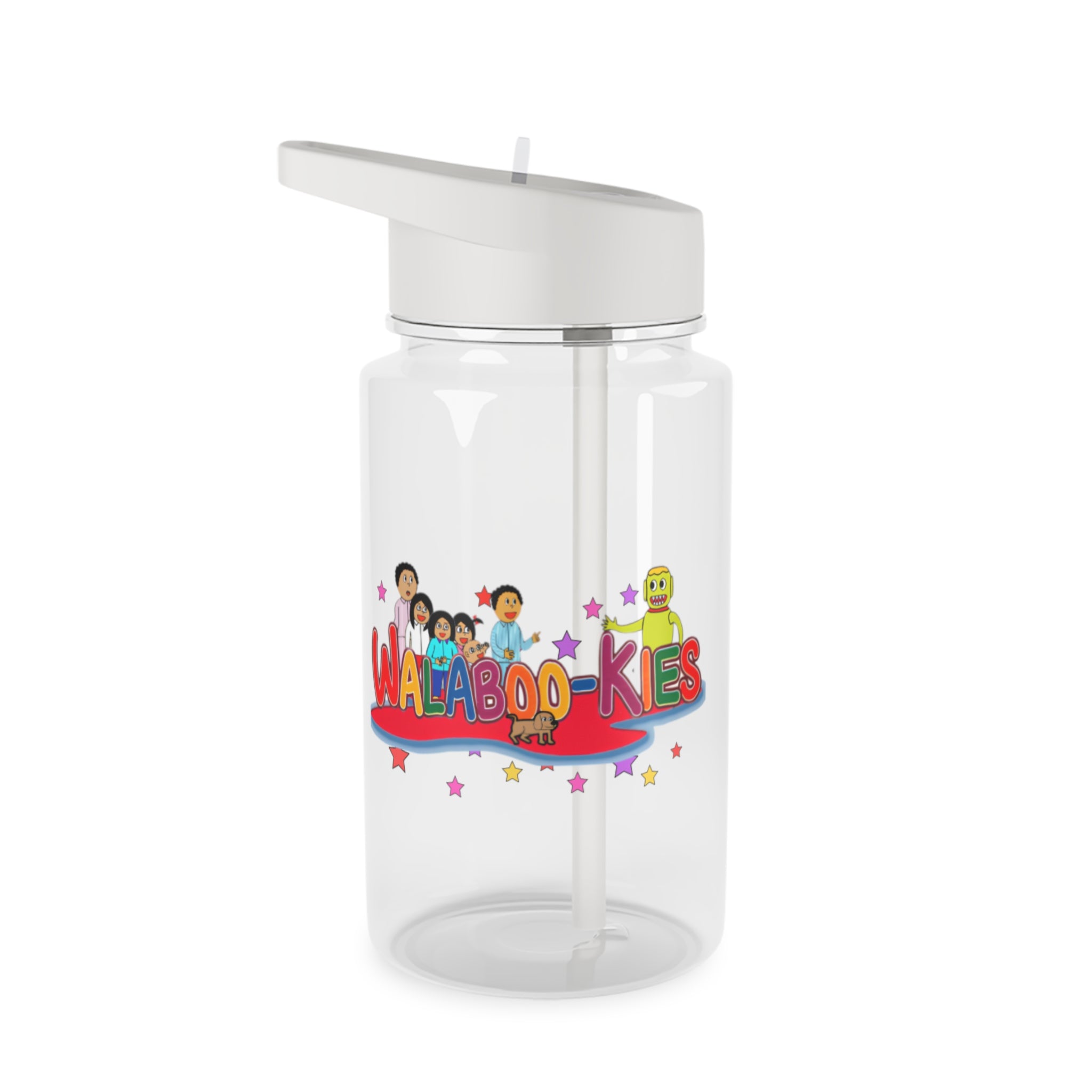Kids' Tritan Water Bottle — Colorful 'WalaBoo-Kies' Character Design