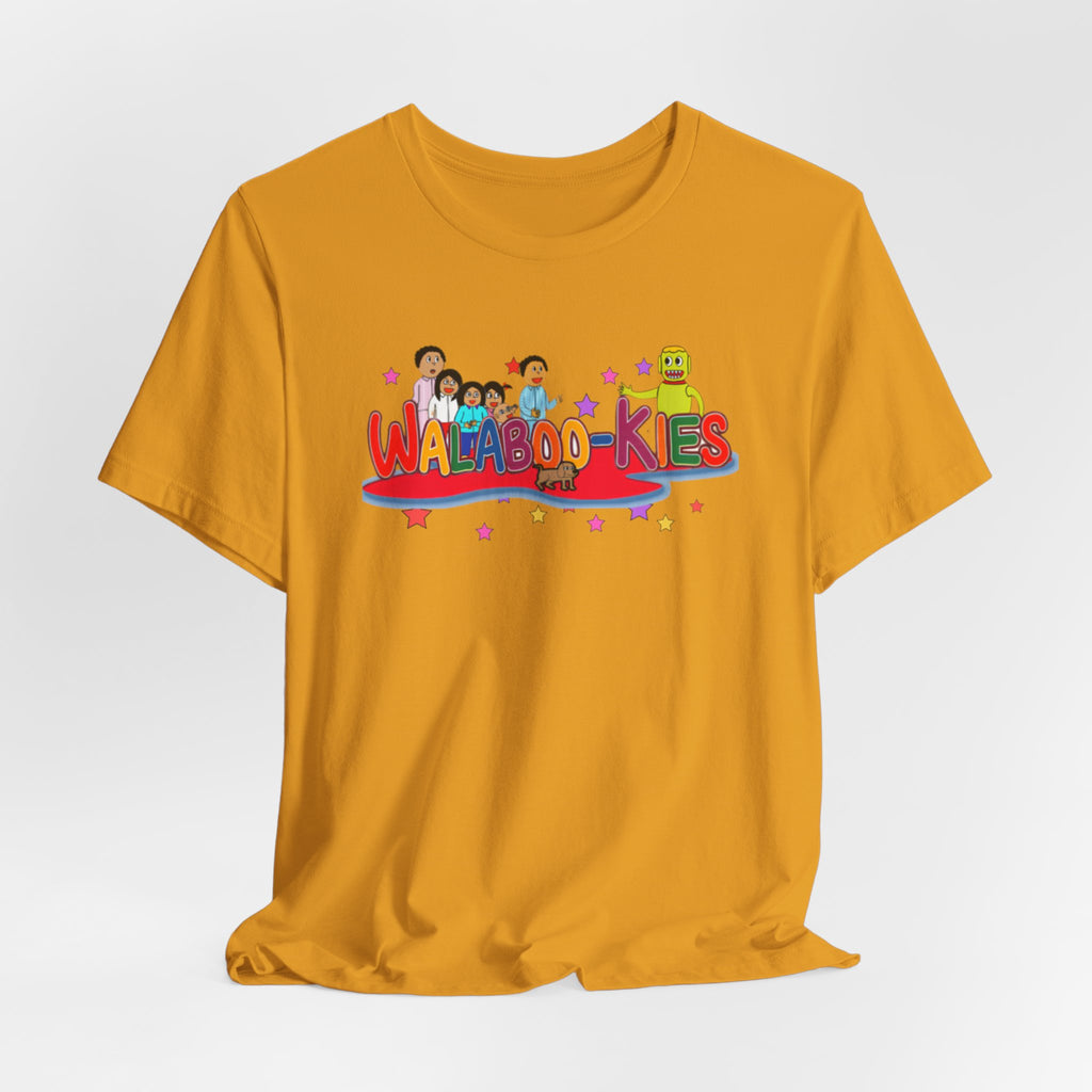 Kids Graphic Tee "Walabookies" Colorful Character Shirt