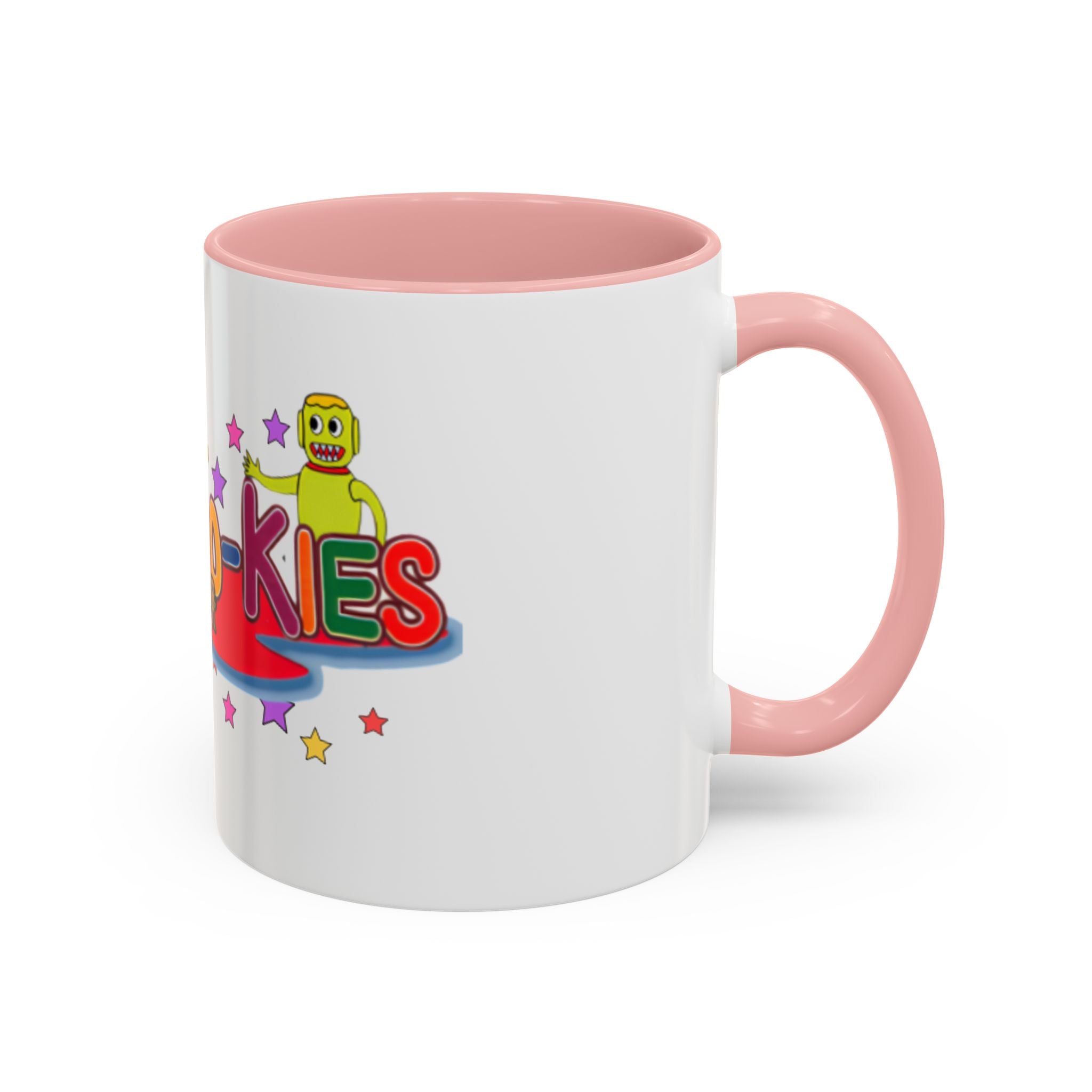 Personalized Family Cartoon Coffee Mug — 'Malaboo-Kies' Color Accent 11/15oz