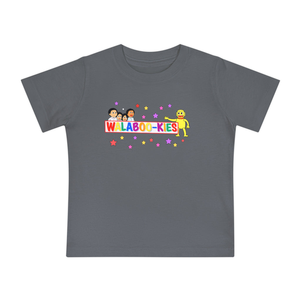 Baby T-Shirt – Colorful “WALABOO-KIES” Cartoon Stars Tee for Infants