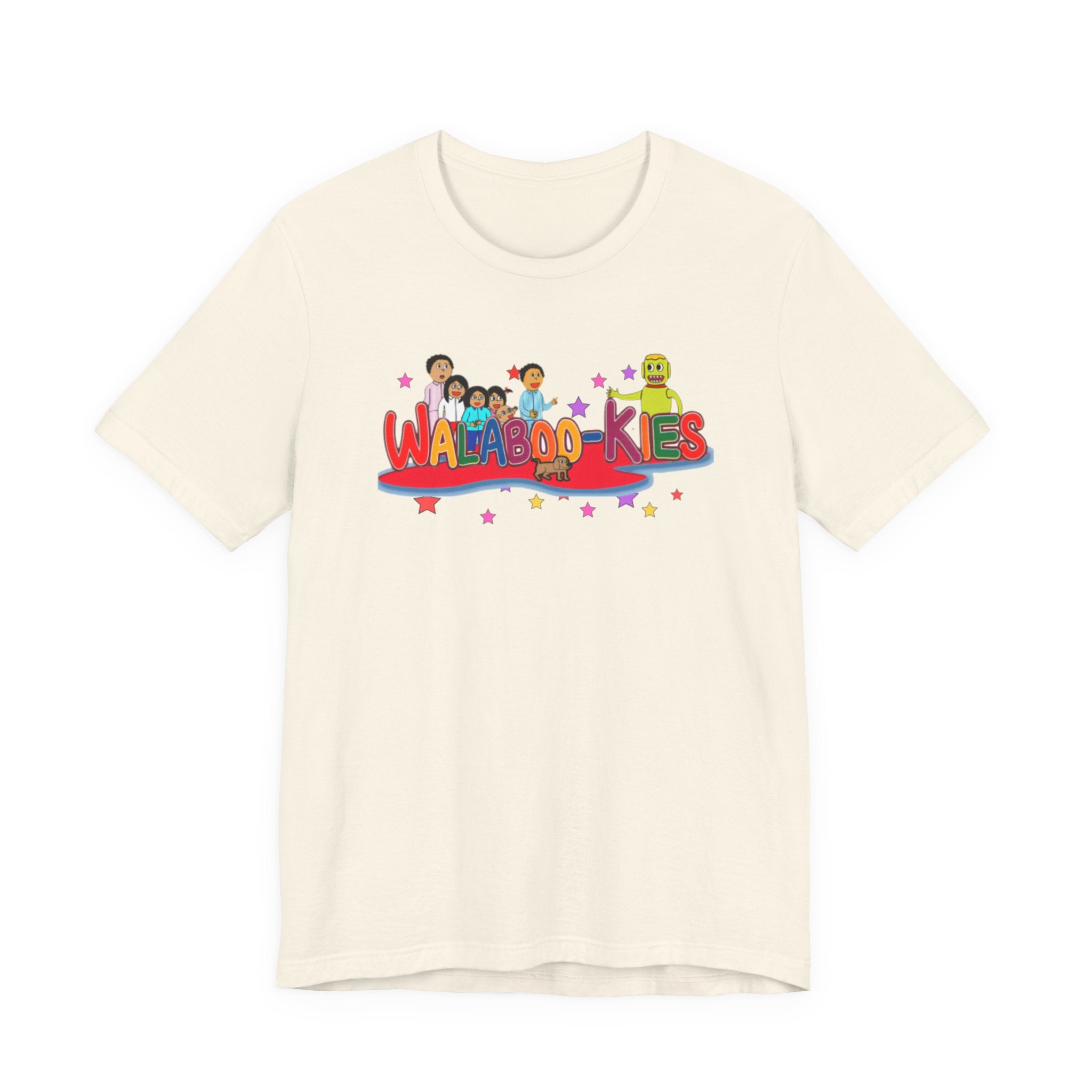 Kids Graphic Tee "Walabookies" Colorful Character Shirt
