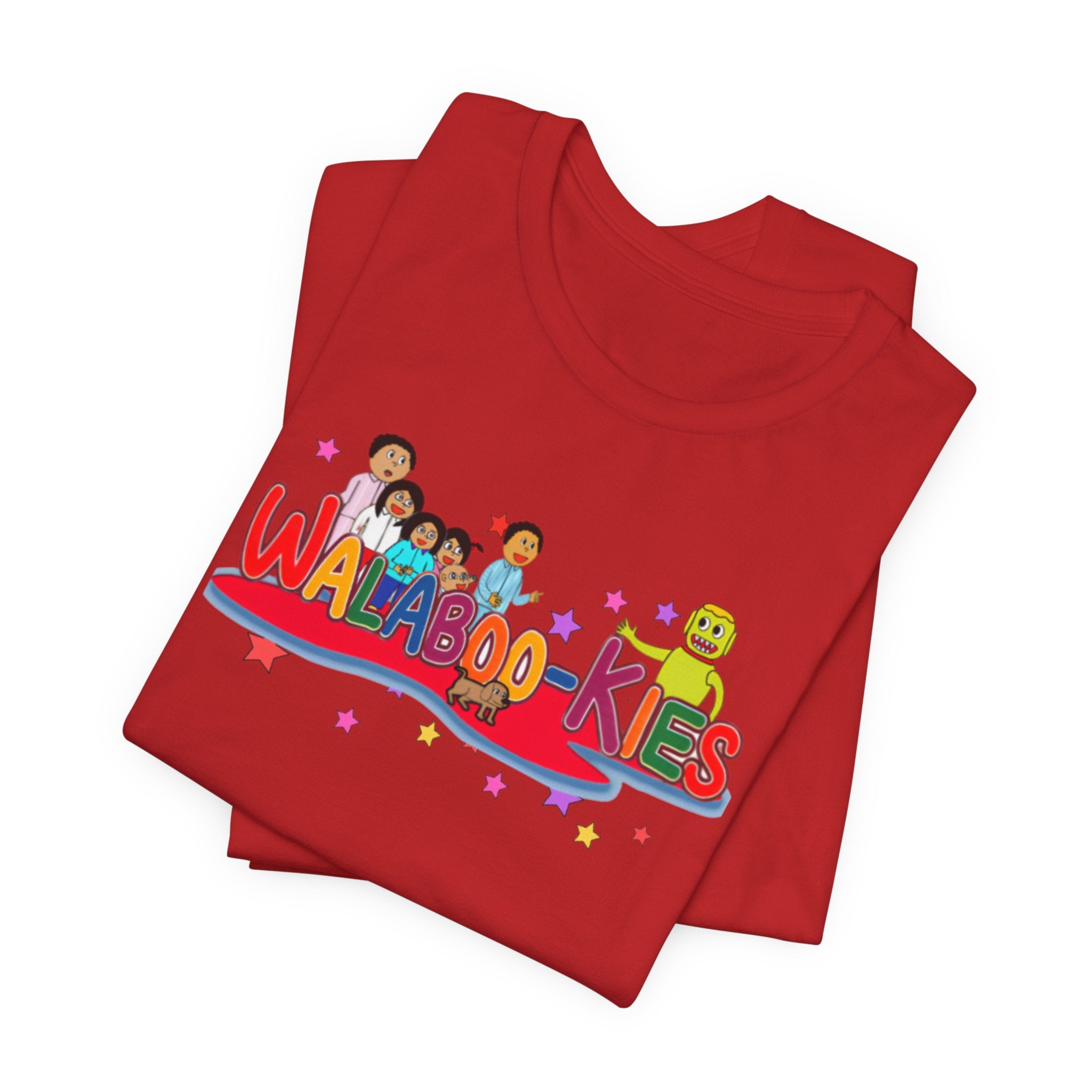 Kids Graphic Tee "Walabookies" Colorful Character Shirt