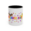 WALABOO-KIES Kids Cartoon Accent Coffee Mug — Colorful Family & Stars Design (11/15oz)