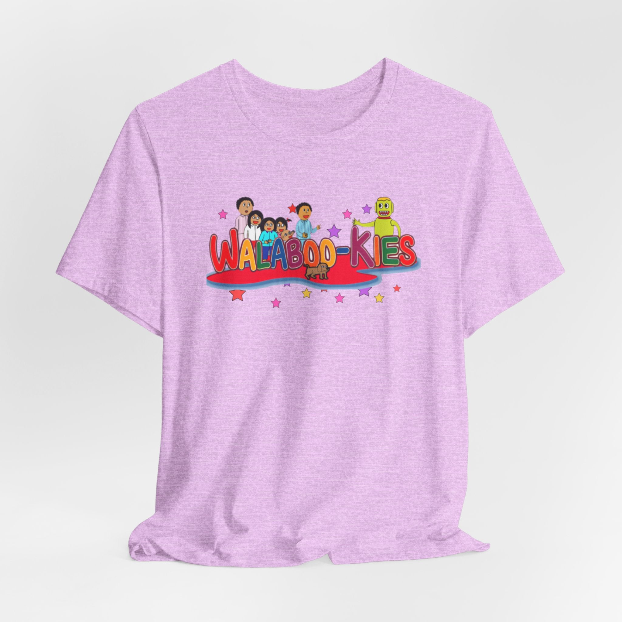 Kids Graphic Tee "Walabookies" Colorful Character Shirt