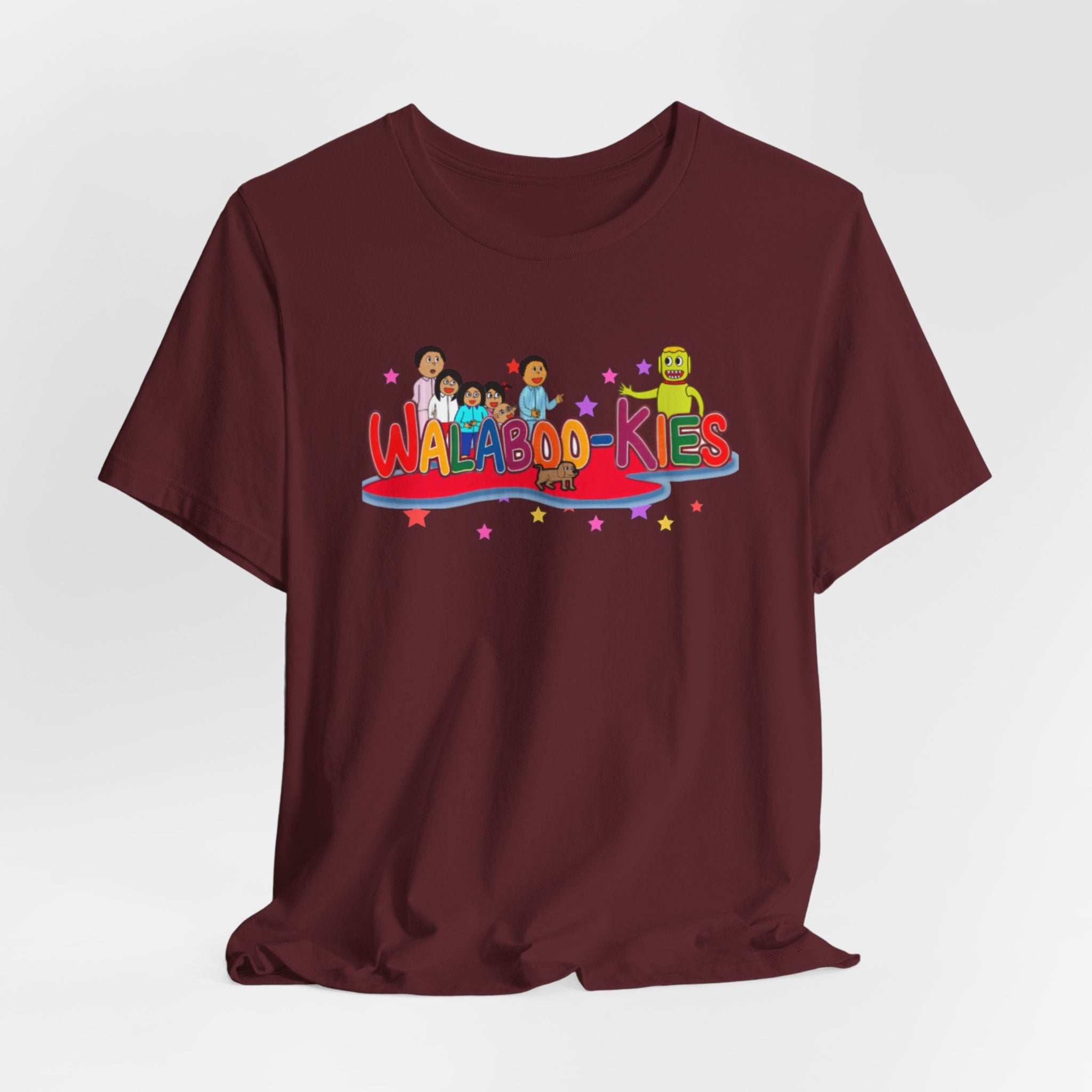 Kids Graphic Tee "Walabookies" Colorful Character Shirt
