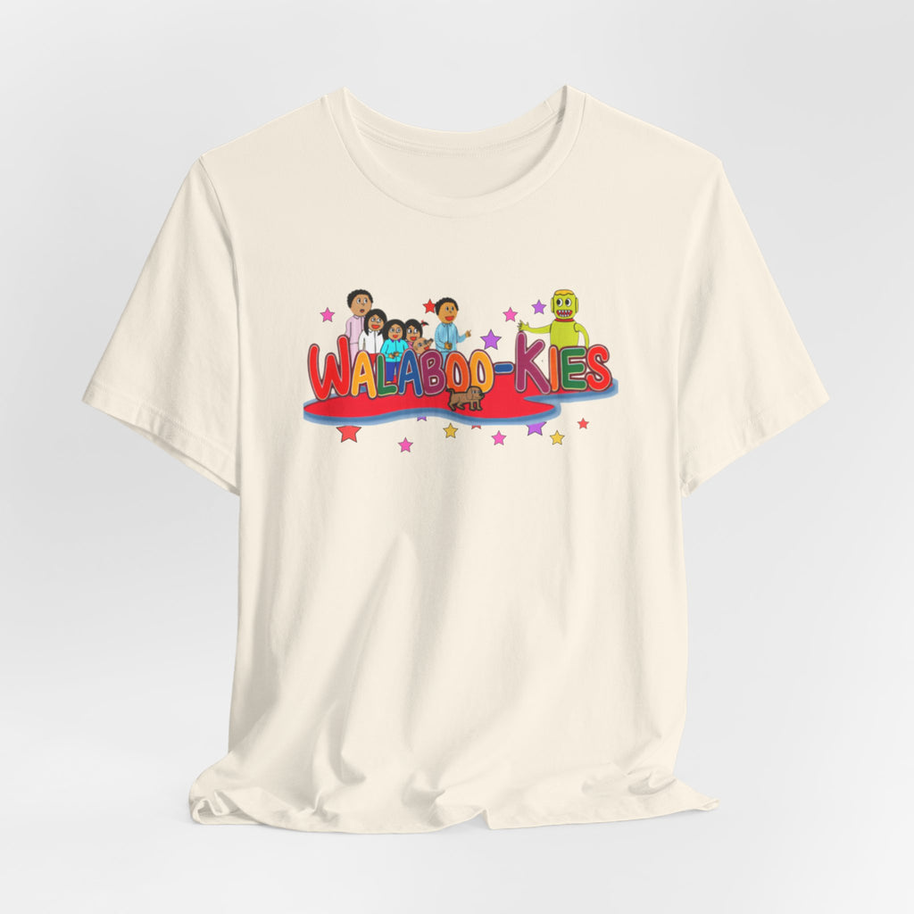 Kids Graphic Tee "Walabookies" Colorful Character Shirt
