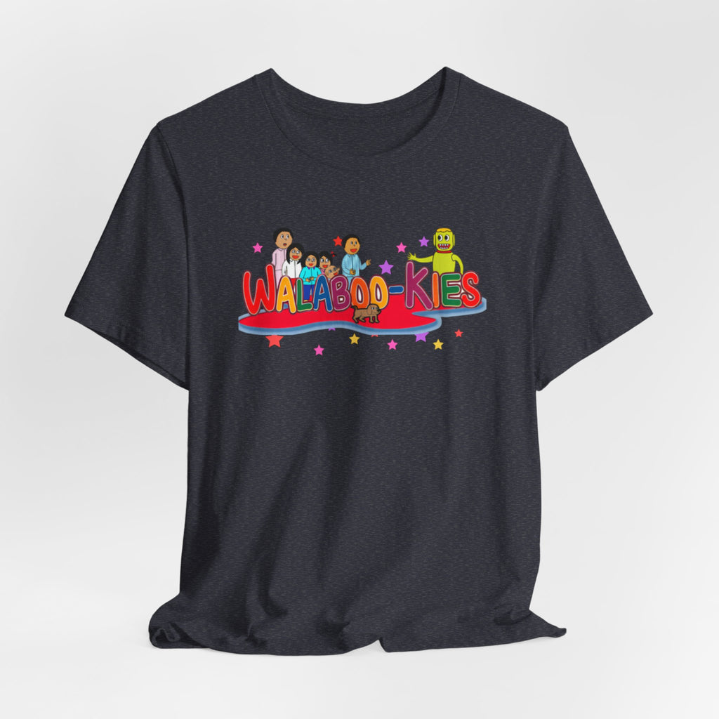 Kids Graphic Tee "Walabookies" Colorful Character Shirt