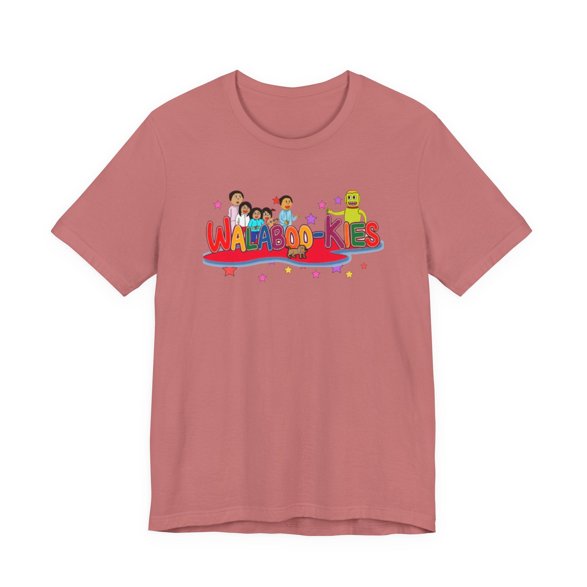 Kids Graphic Tee "Walabookies" Colorful Character Shirt