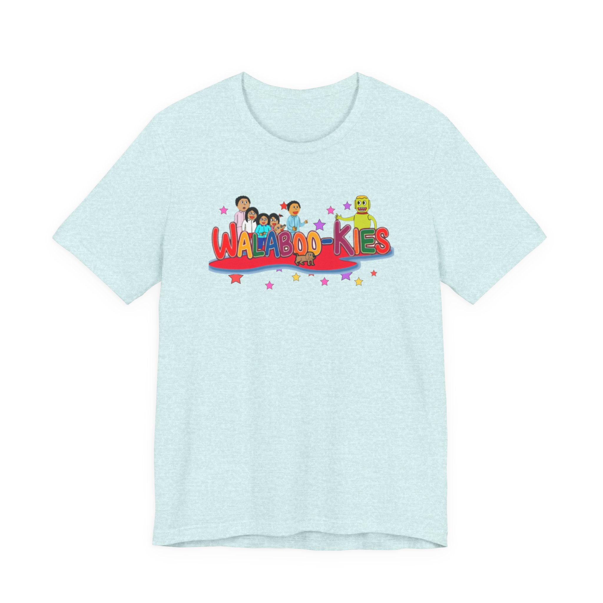 Kids Graphic Tee "Walabookies" Colorful Character Shirt