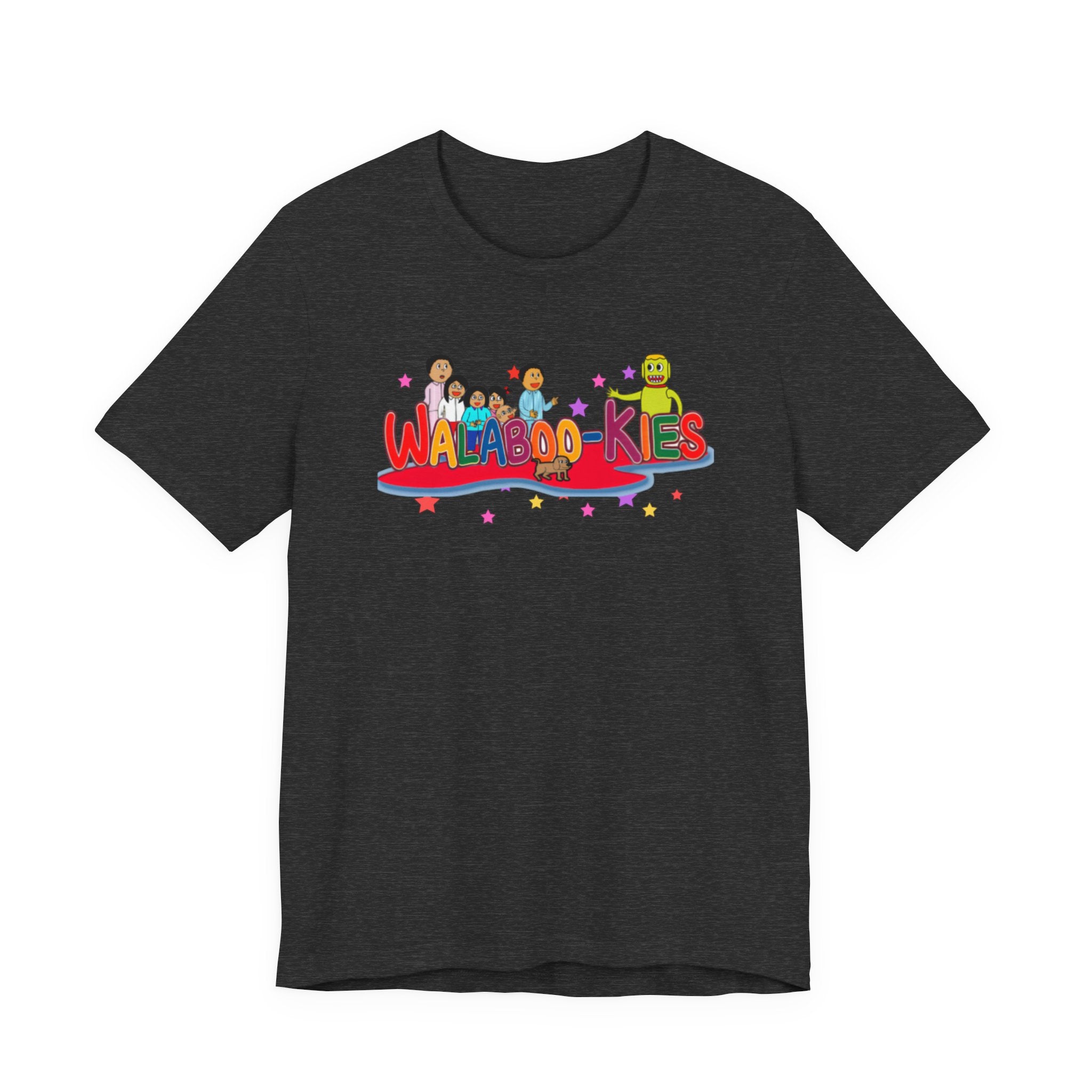 Kids Graphic Tee "Walabookies" Colorful Character Shirt