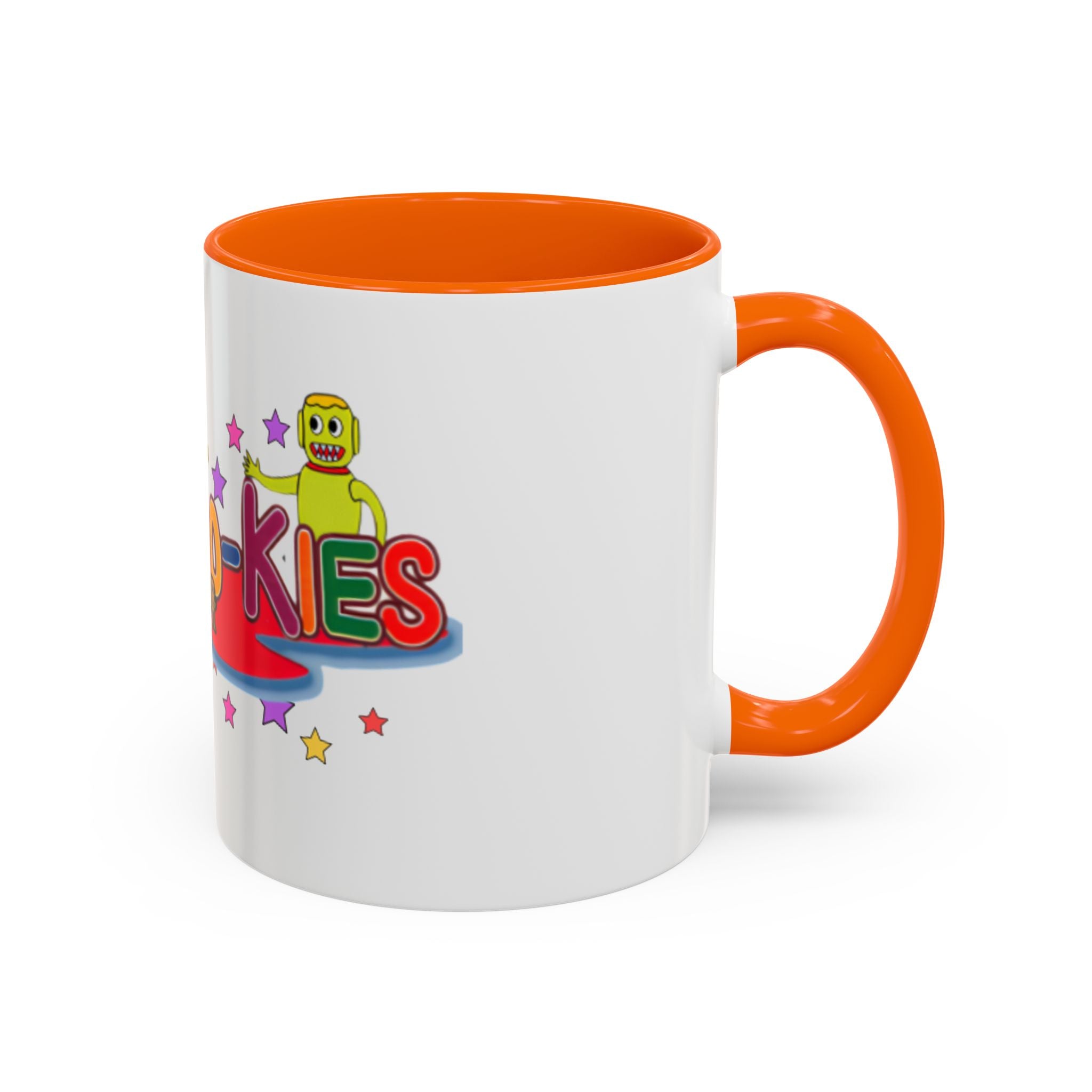 Personalized Family Cartoon Coffee Mug — 'Malaboo-Kies' Color Accent 11/15oz