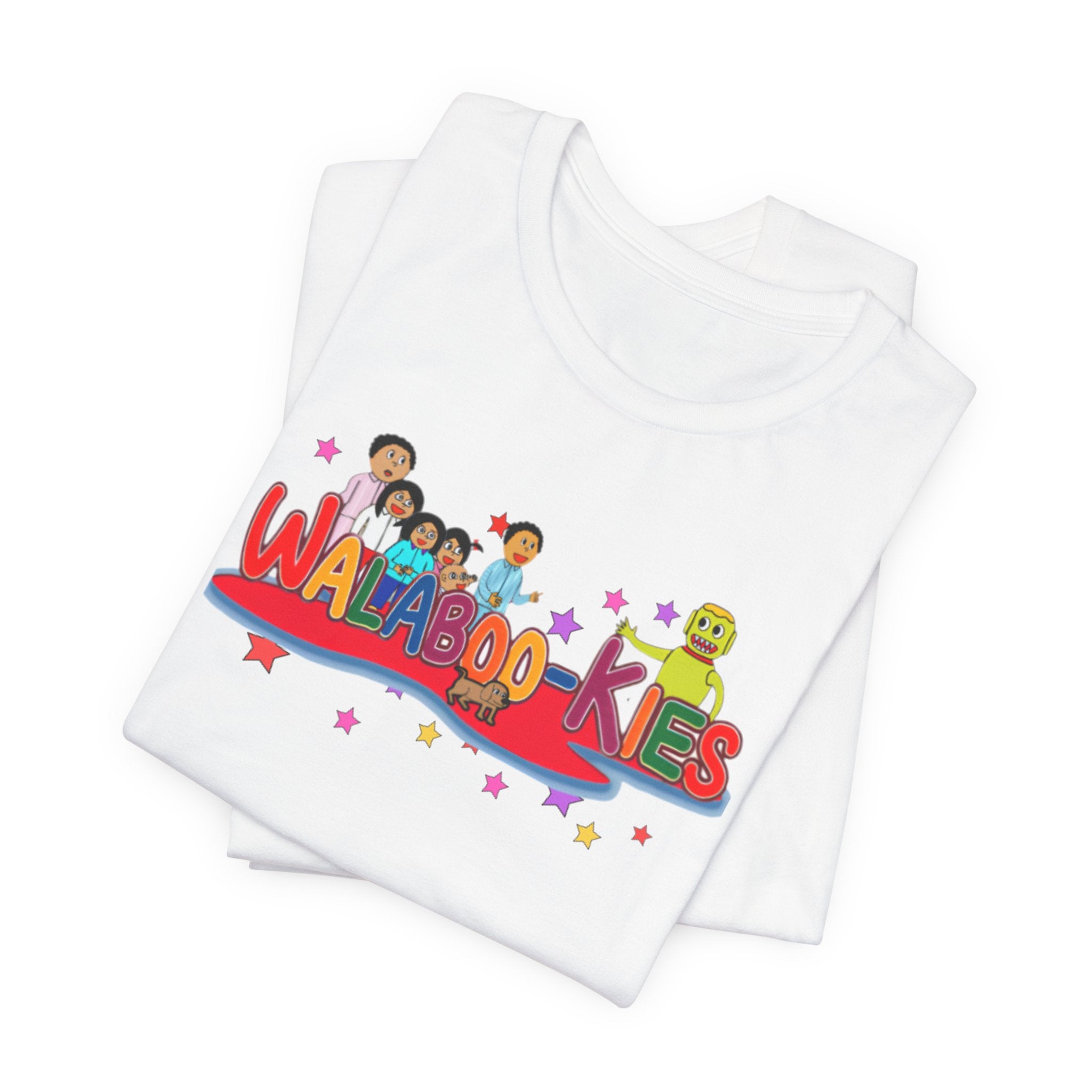 Kids Graphic Tee "Walabookies" Colorful Character Shirt