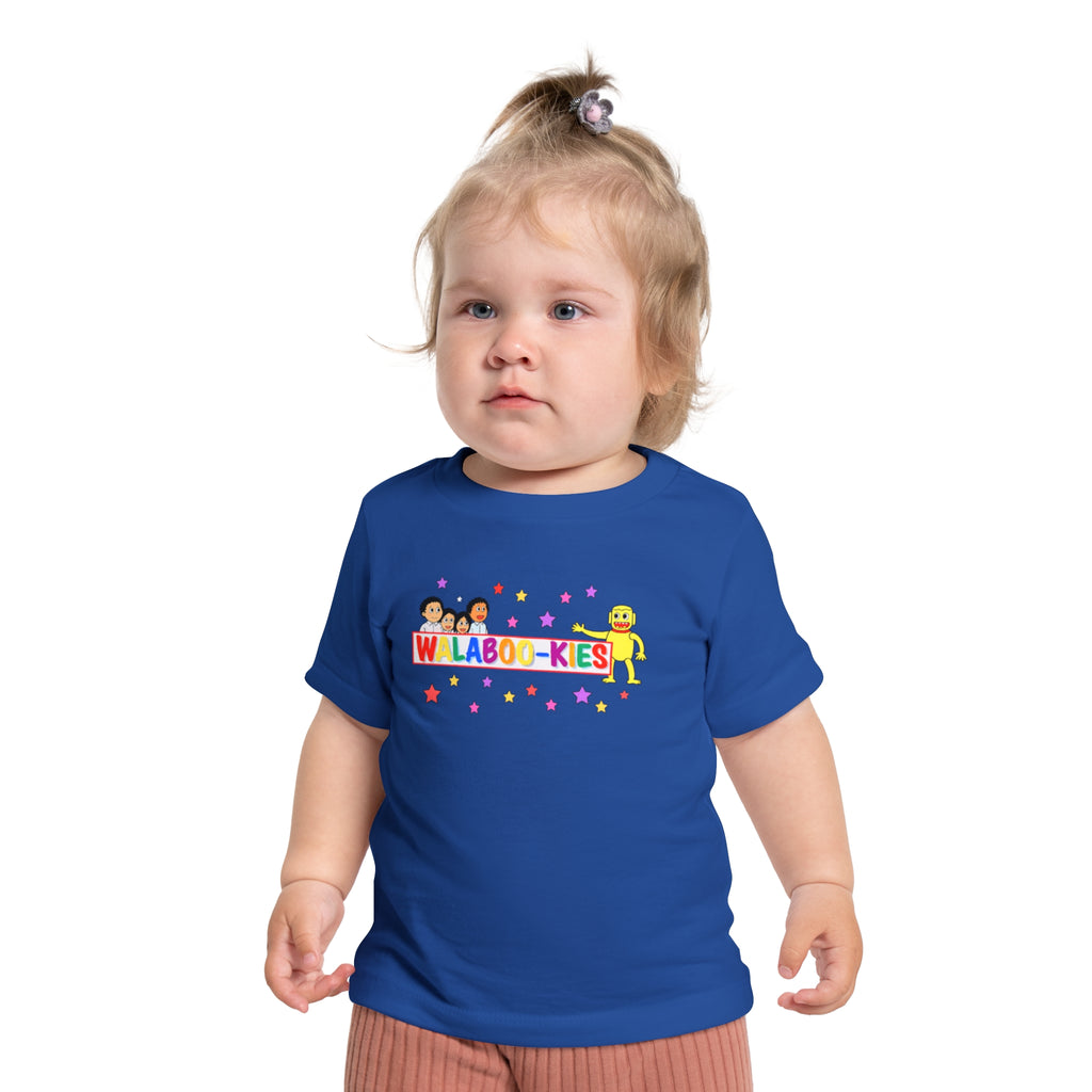 Baby T-Shirt – Colorful “WALABOO-KIES” Cartoon Stars Tee for Infants