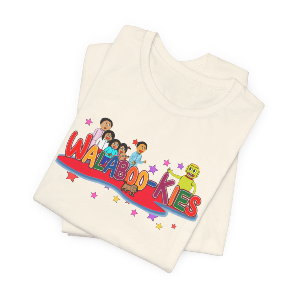 Kids Graphic Tee "Walabookies" Colorful Character Shirt