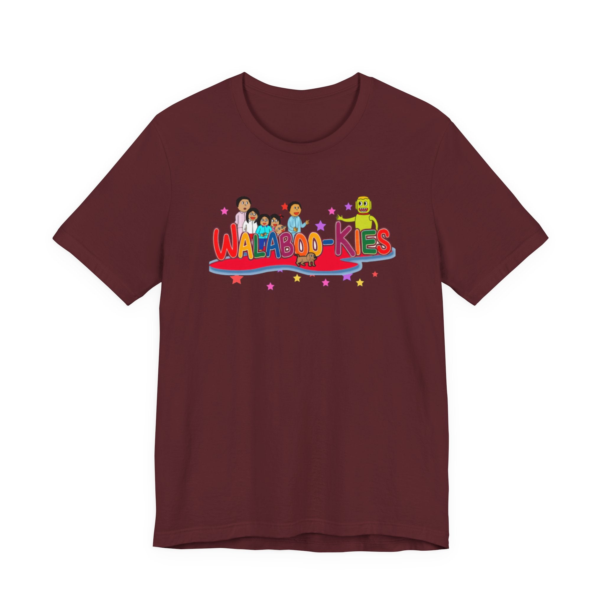Kids Graphic Tee "Walabookies" Colorful Character Shirt