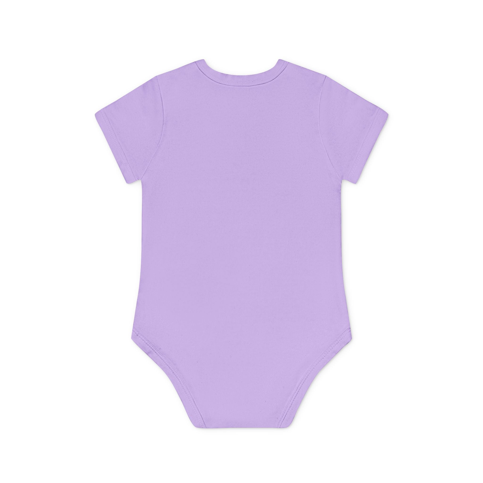 Cute Yellow Robot Baby Bodysuit — Organic Short Sleeve Onesie