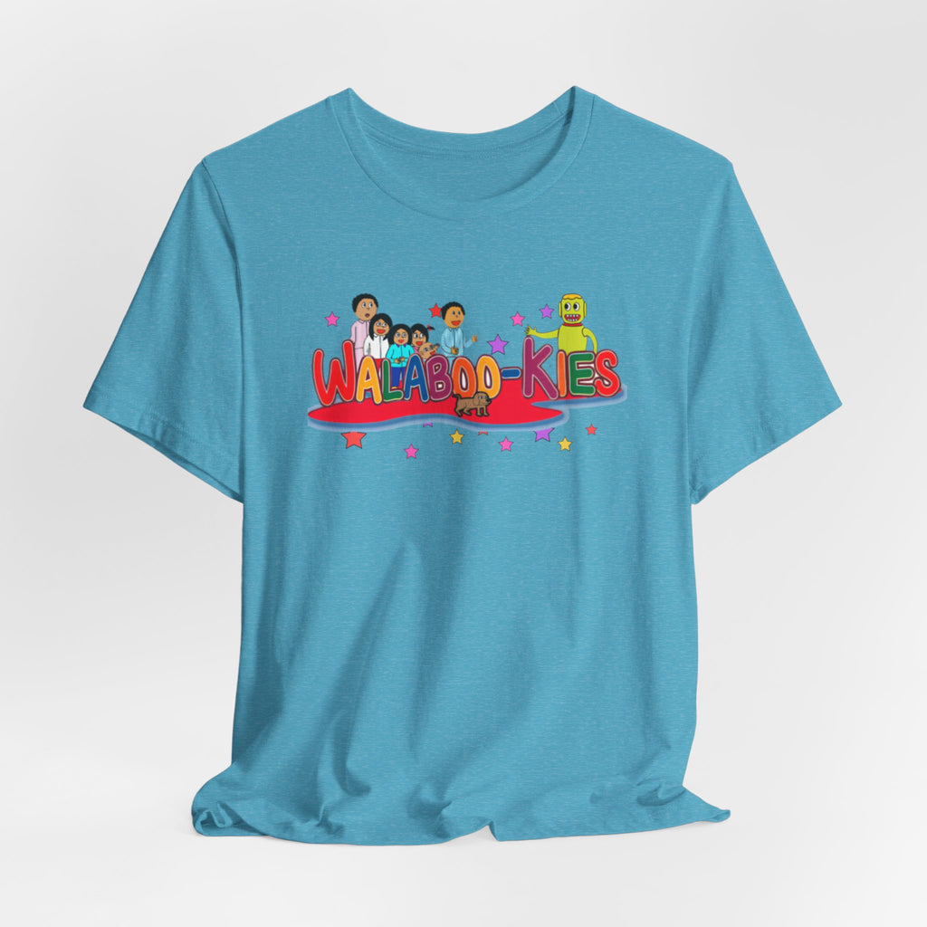 Kids Graphic Tee "Walabookies" Colorful Character Shirt