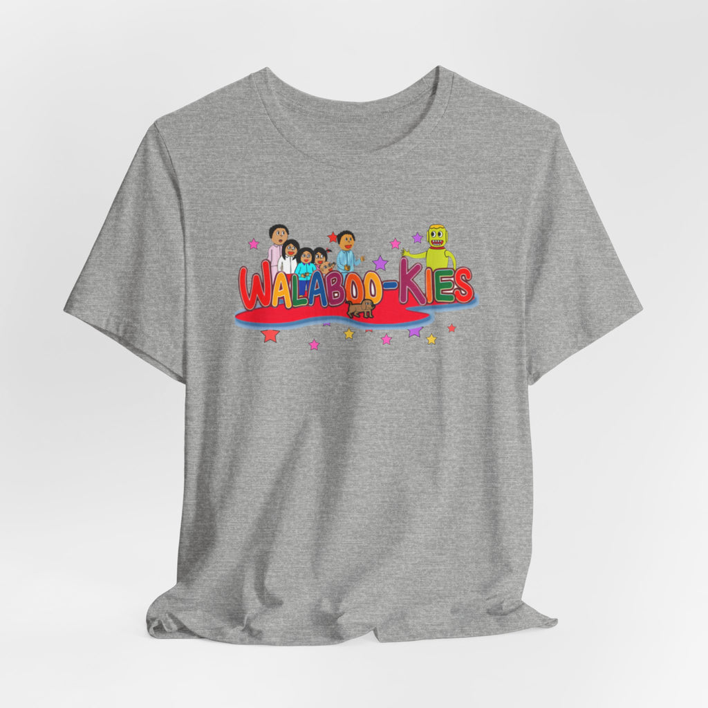 Kids Graphic Tee "Walabookies" Colorful Character Shirt