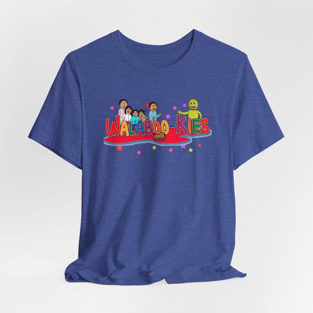 Kids Graphic Tee "Walabookies" Colorful Character Shirt