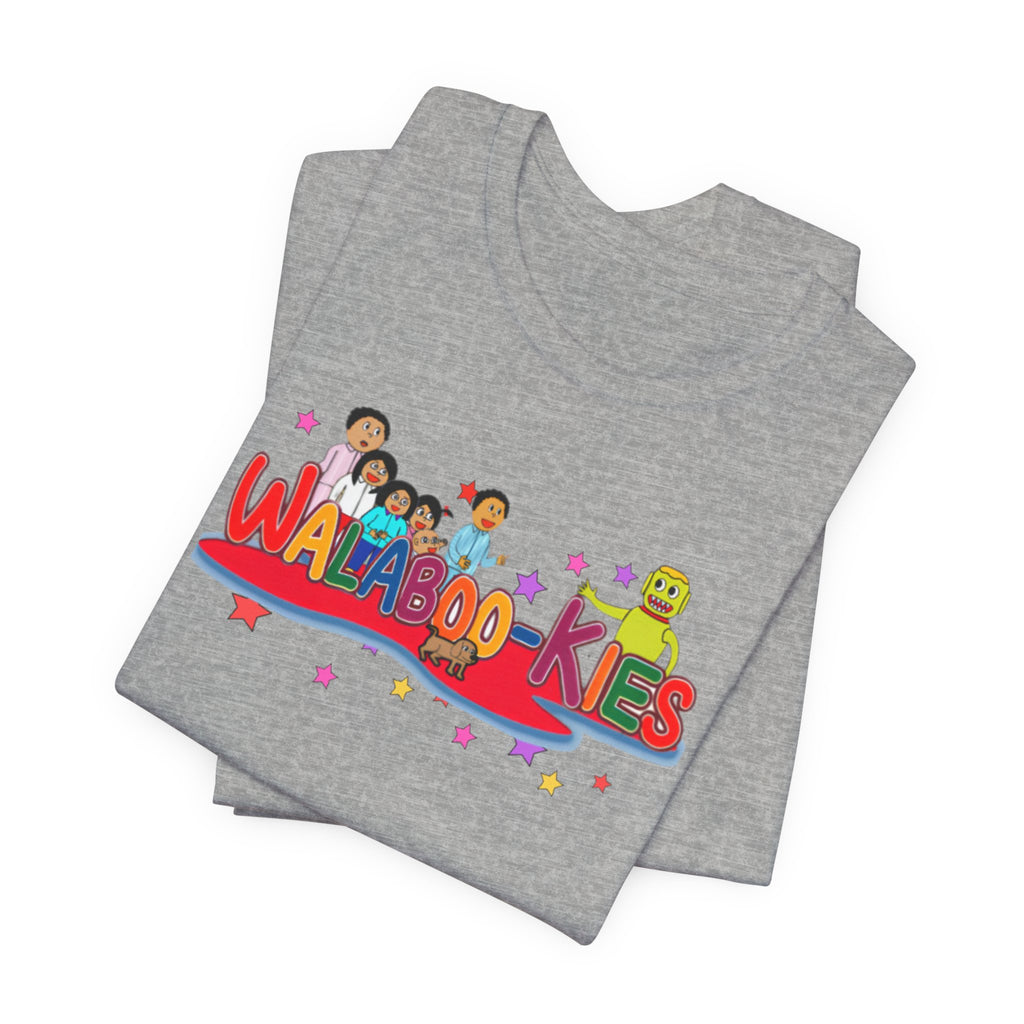 Kids Graphic Tee "Walabookies" Colorful Character Shirt