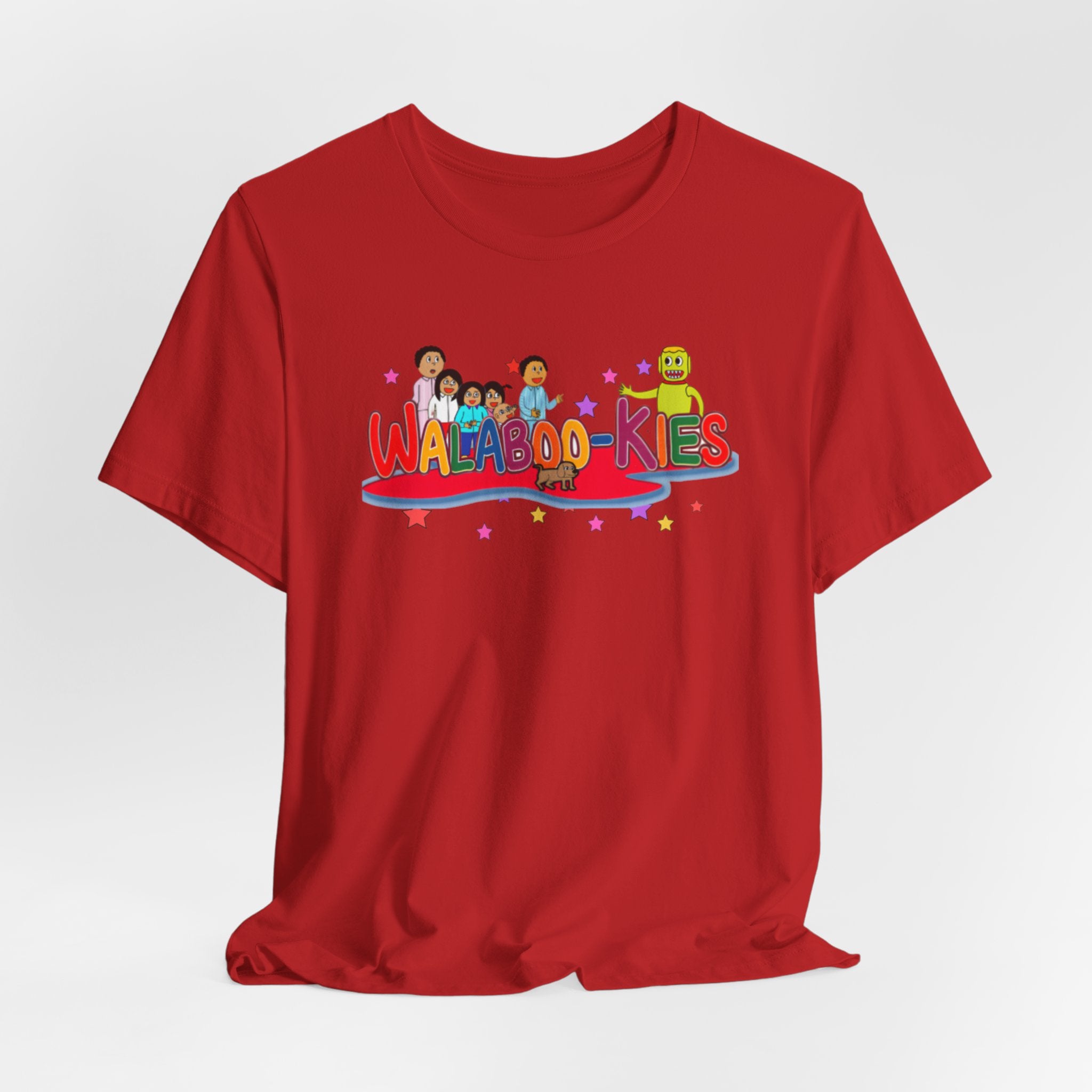 Kids Graphic Tee "Walabookies" Colorful Character Shirt