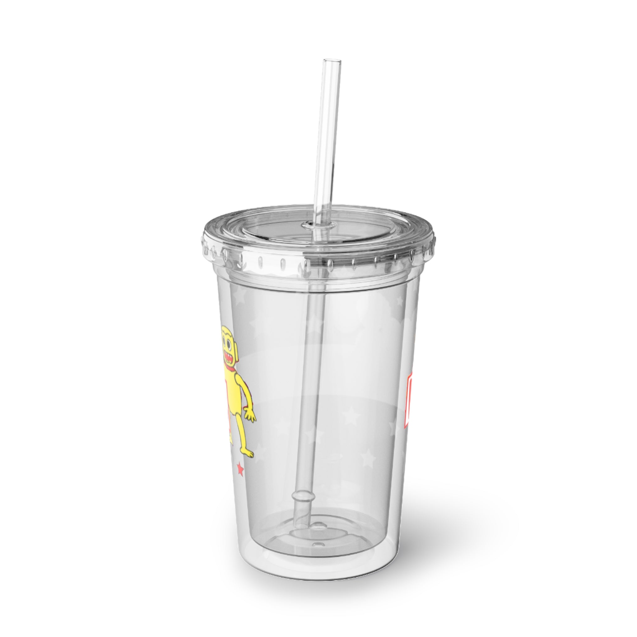 Colorful Kids Acrylic Tumbler — 'Walabookies' Cartoon Star Cup