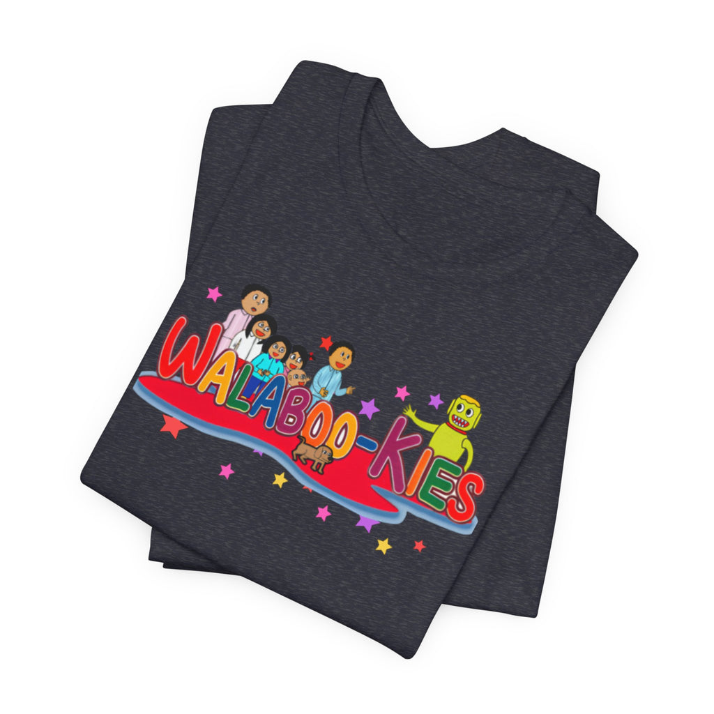 Kids Graphic Tee "Walabookies" Colorful Character Shirt