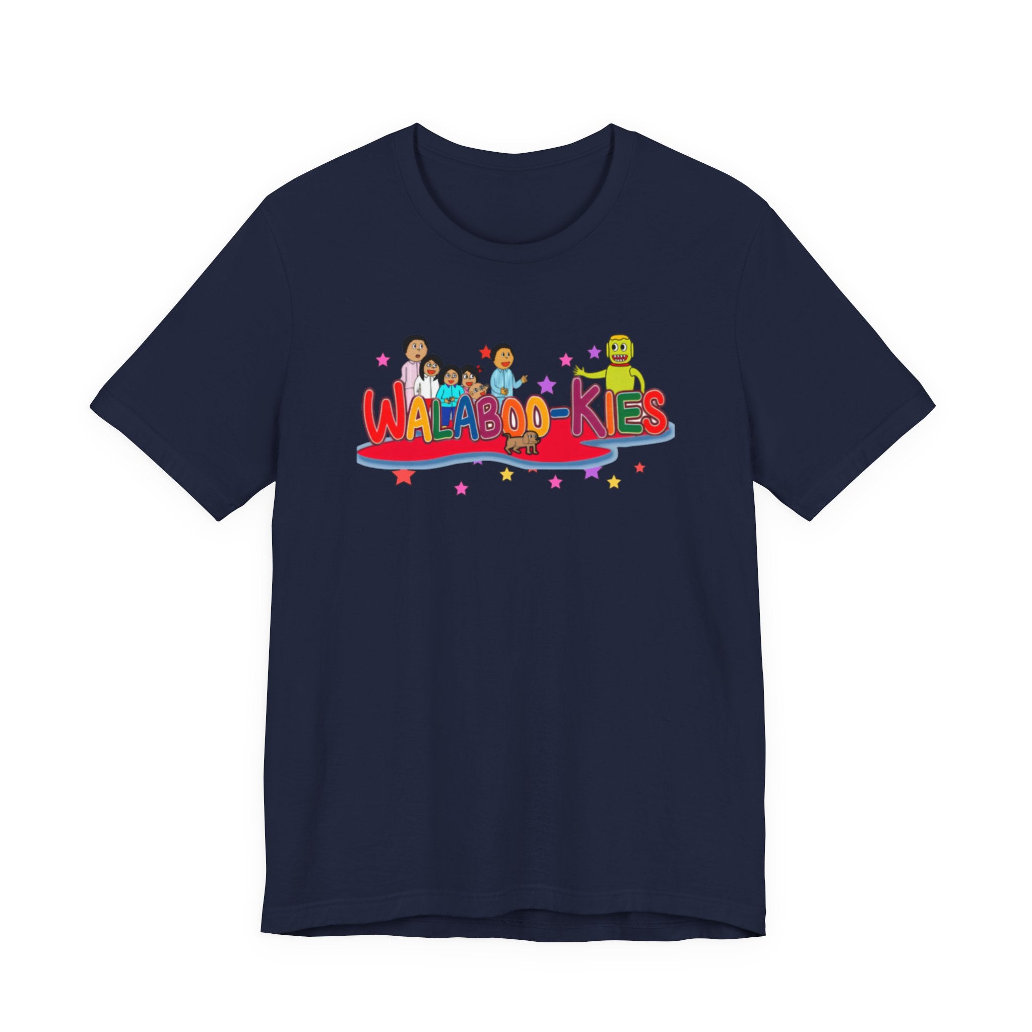 Kids Graphic Tee "Walabookies" Colorful Character Shirt