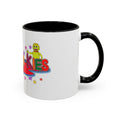 Personalized Family Cartoon Coffee Mug — 'Malaboo-Kies' Color Accent 11/15oz
