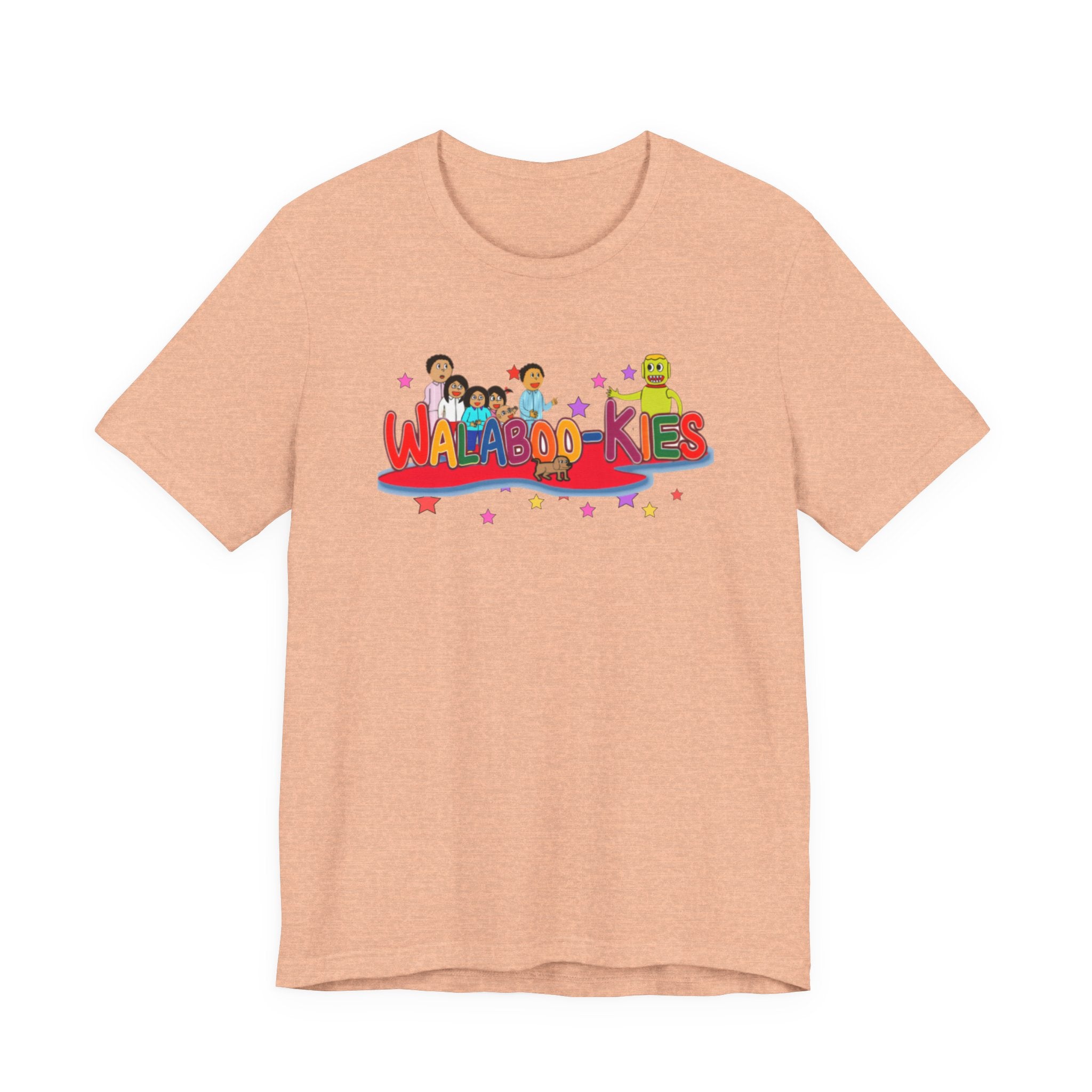 Kids Graphic Tee "Walabookies" Colorful Character Shirt
