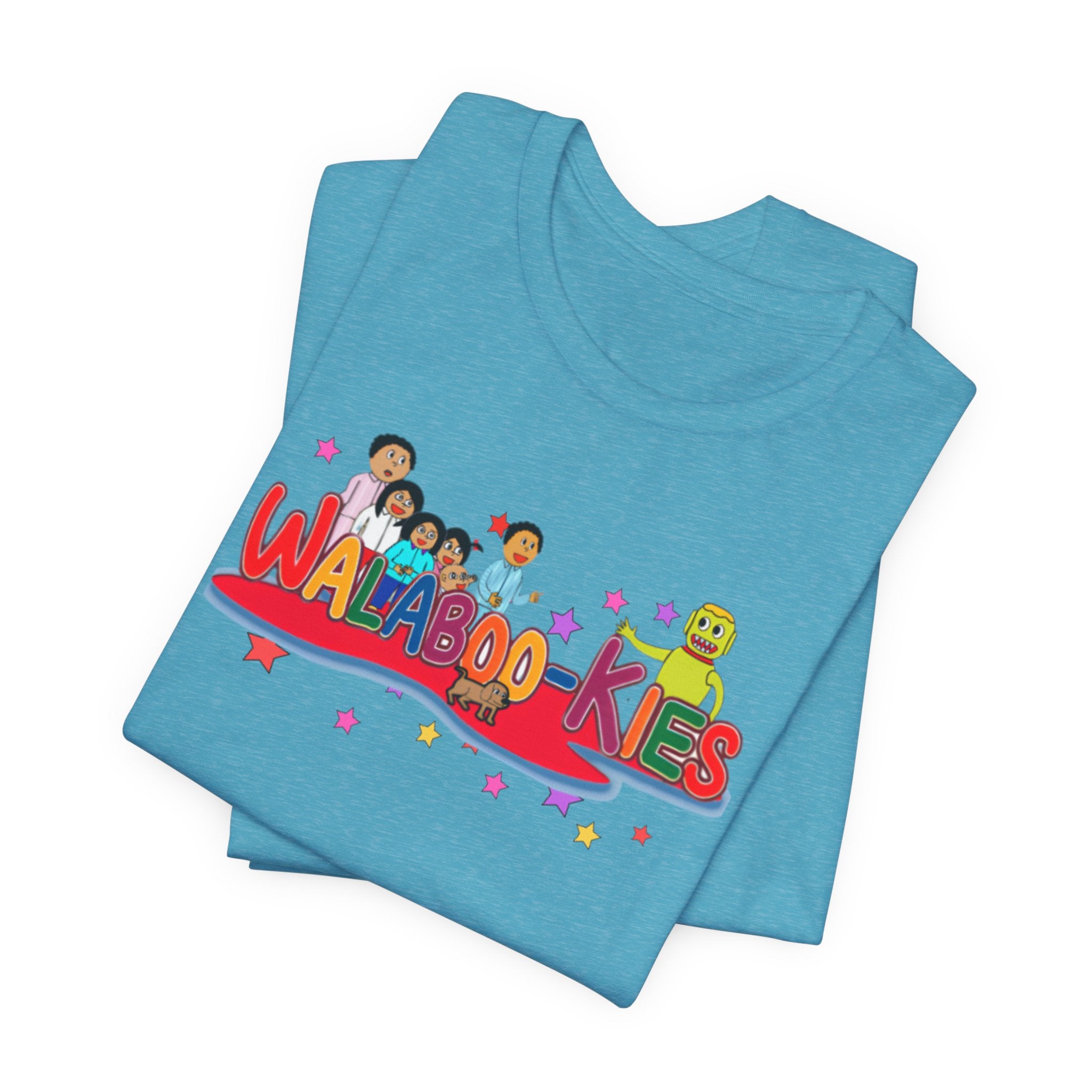 Kids Graphic Tee "Walabookies" Colorful Character Shirt