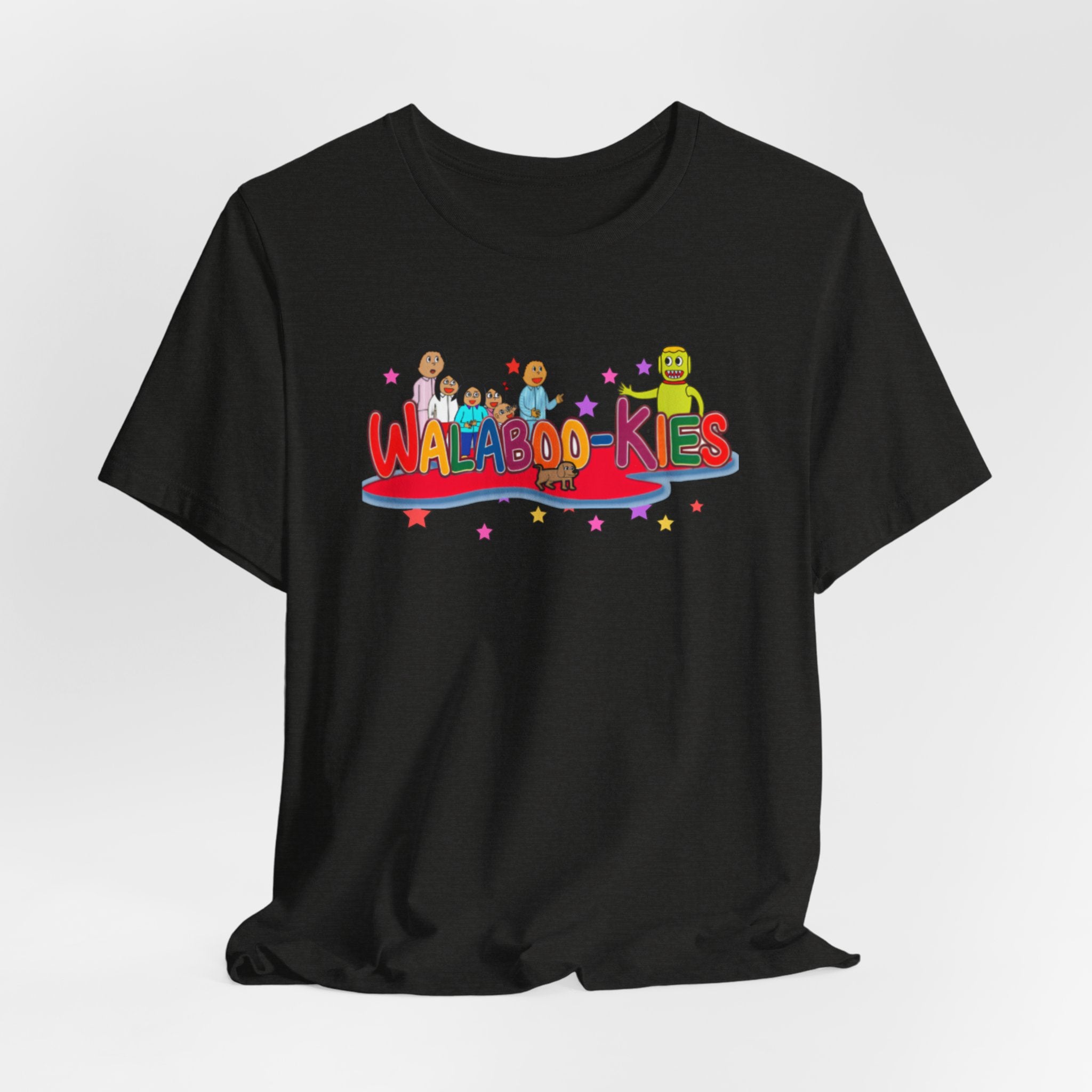Kids Graphic Tee "Walabookies" Colorful Character Shirt