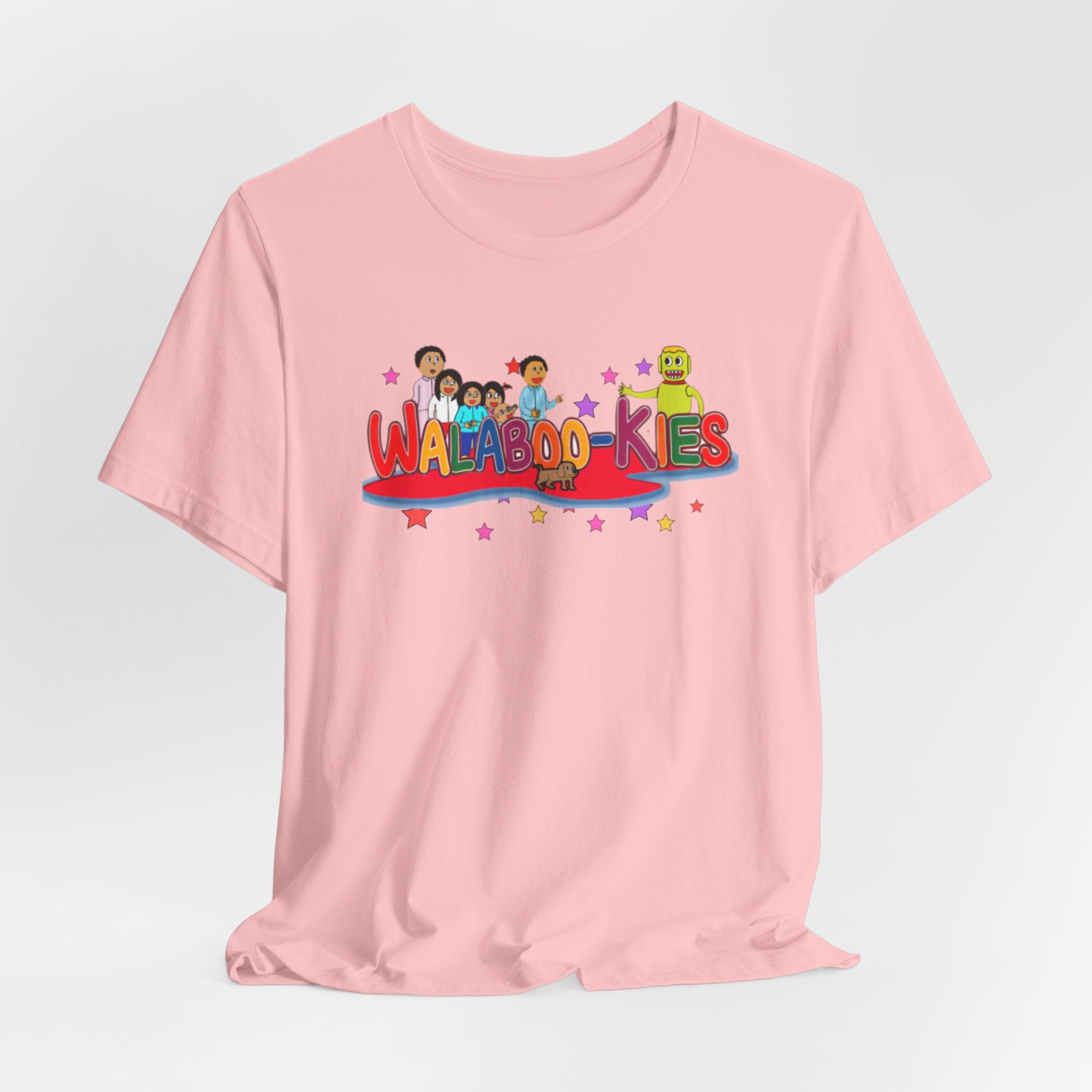 Kids Graphic Tee "Walabookies" Colorful Character Shirt
