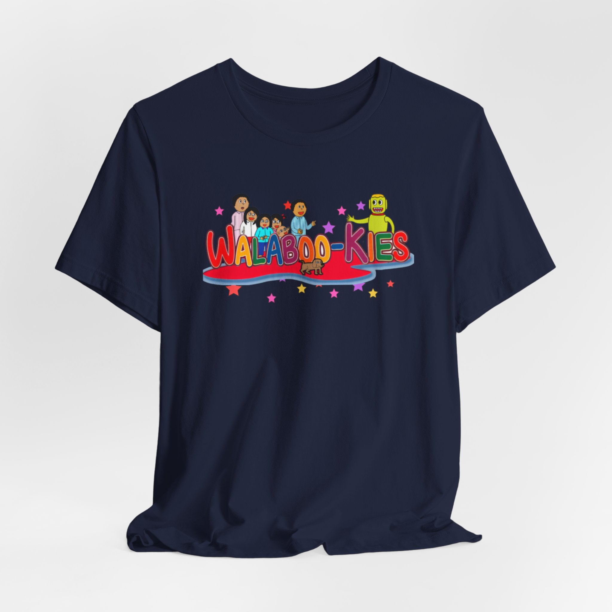 Kids Graphic Tee "Walabookies" Colorful Character Shirt