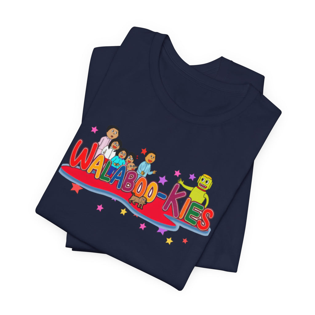 Kids Graphic Tee "Walabookies" Colorful Character Shirt