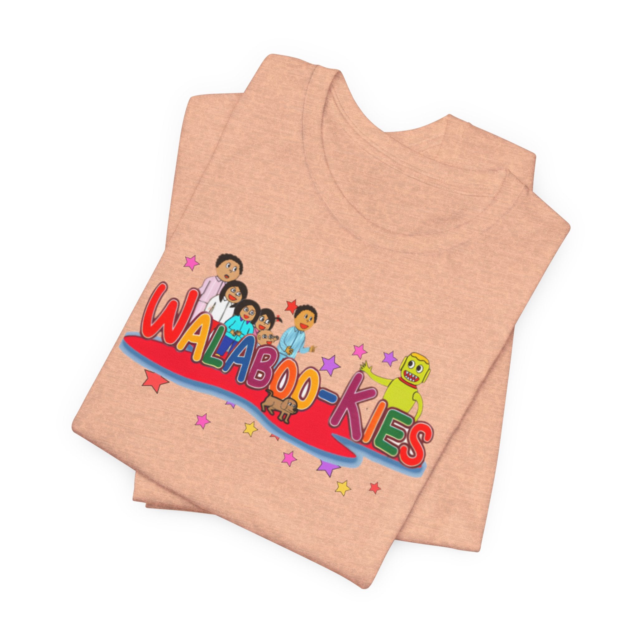 Kids Graphic Tee "Walabookies" Colorful Character Shirt