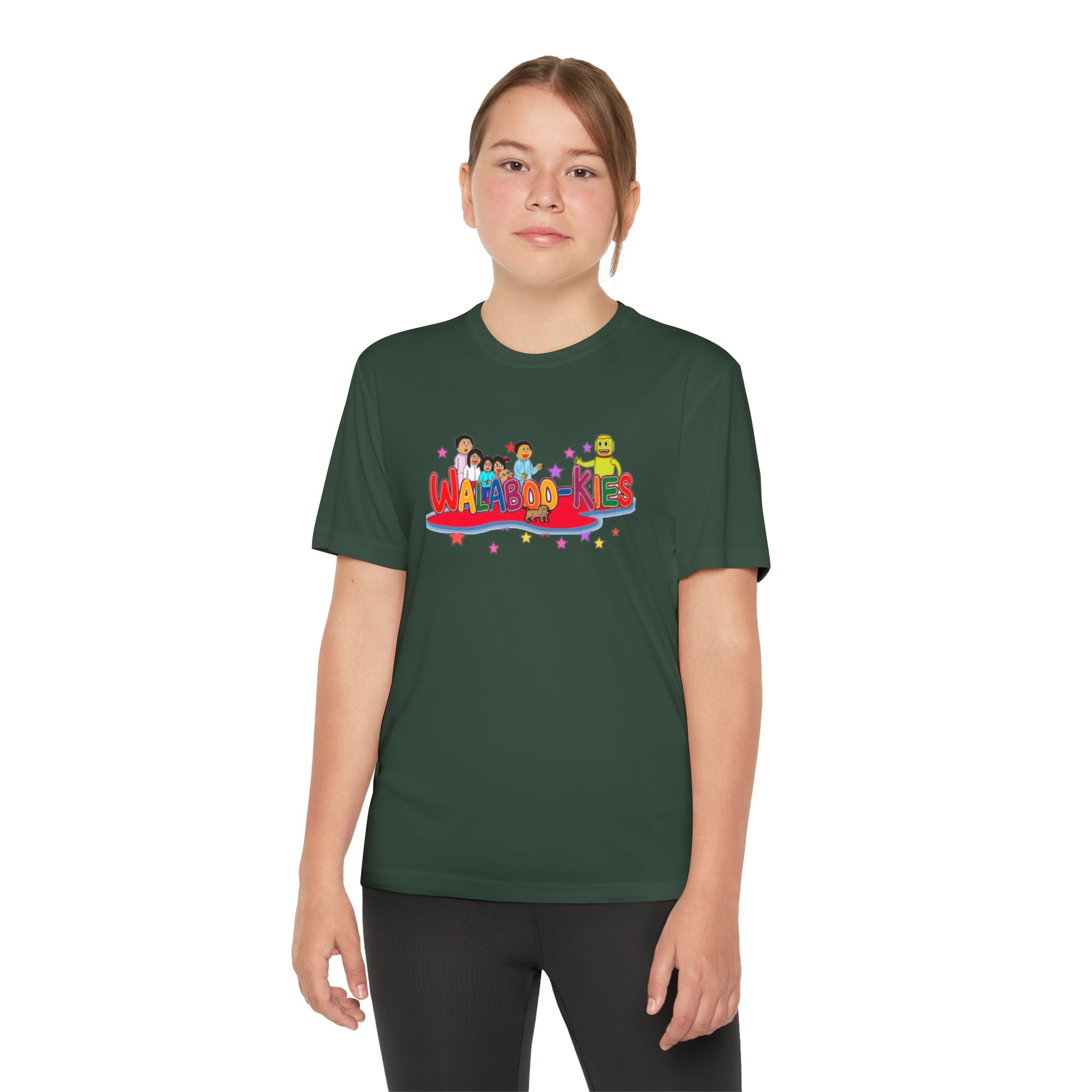 Youth Competitor Tee — Walabookies print