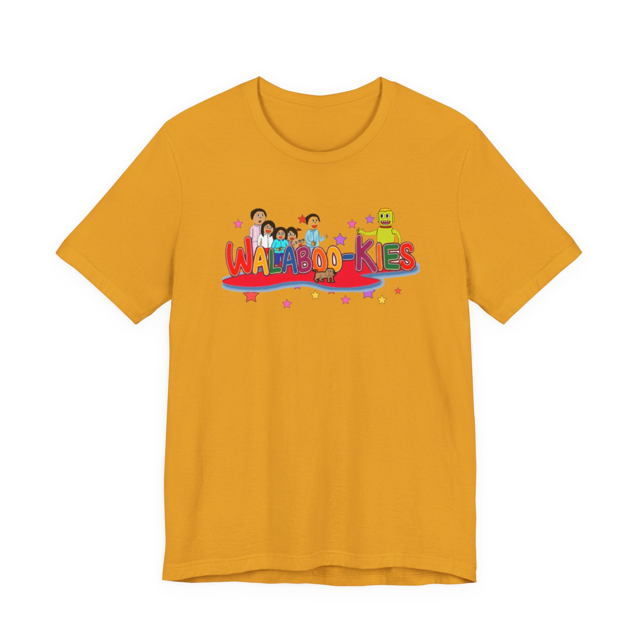 Kids Graphic Tee "Walabookies" Colorful Character Shirt