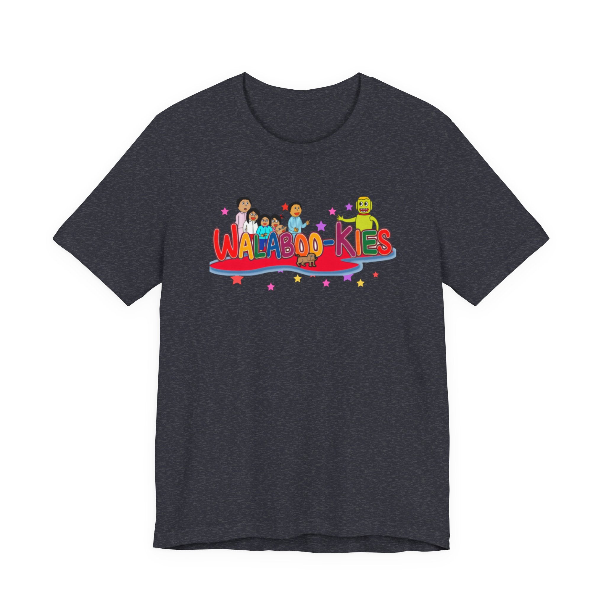 Kids Graphic Tee "Walabookies" Colorful Character Shirt