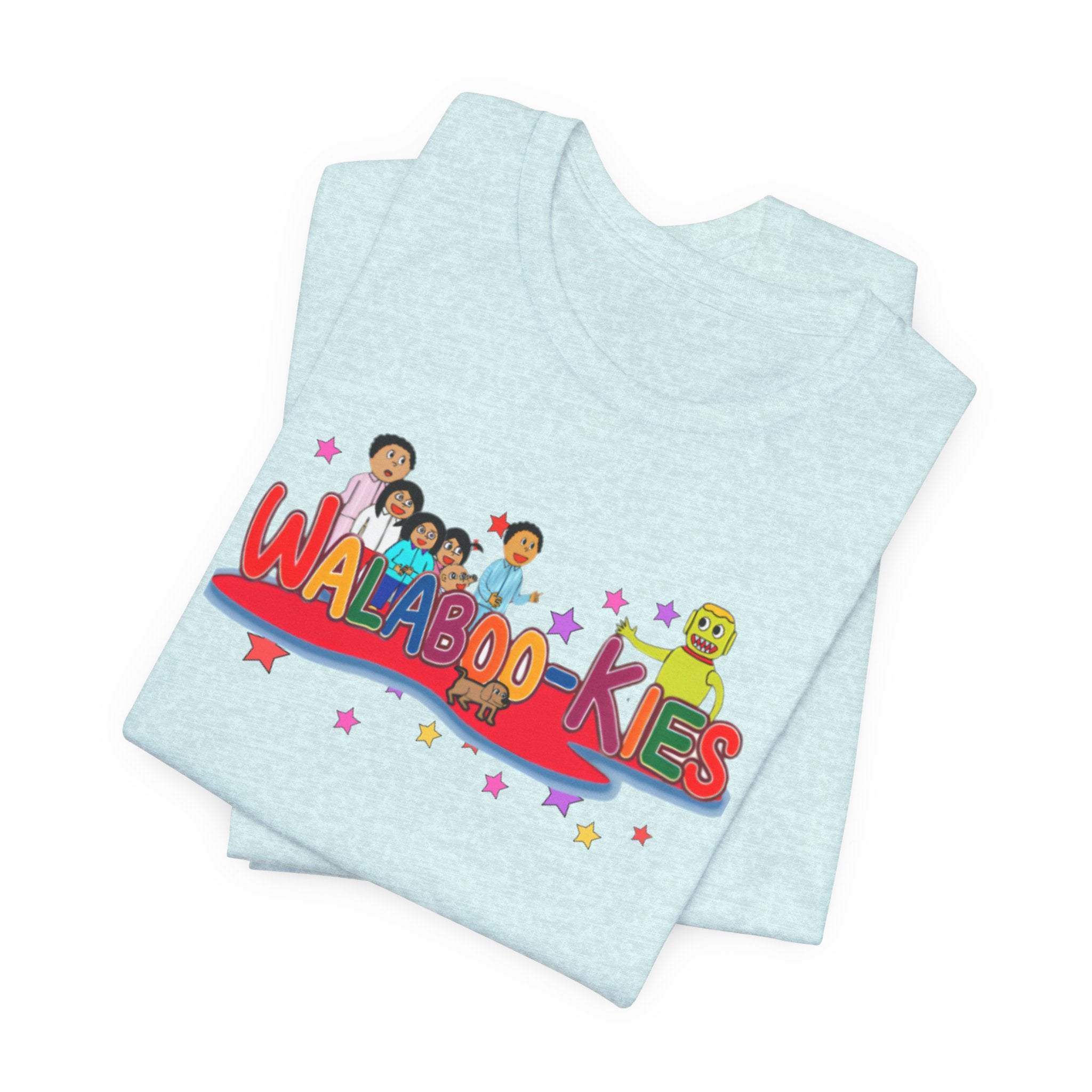Kids Graphic Tee "Walabookies" Colorful Character Shirt