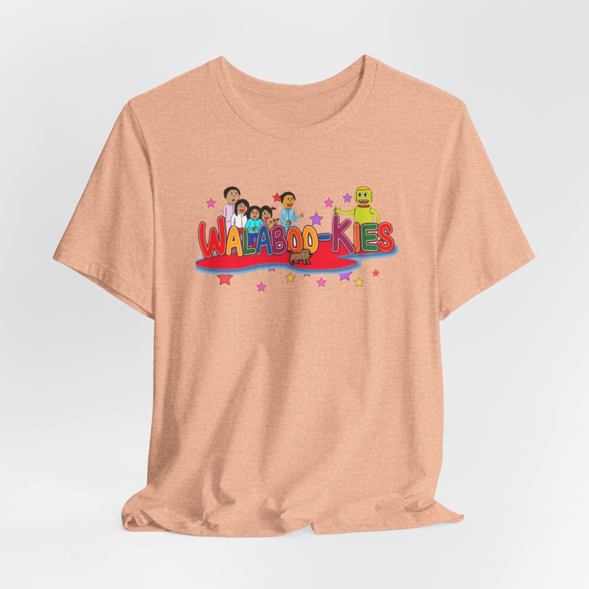 Kids Graphic Tee "Walabookies" Colorful Character Shirt
