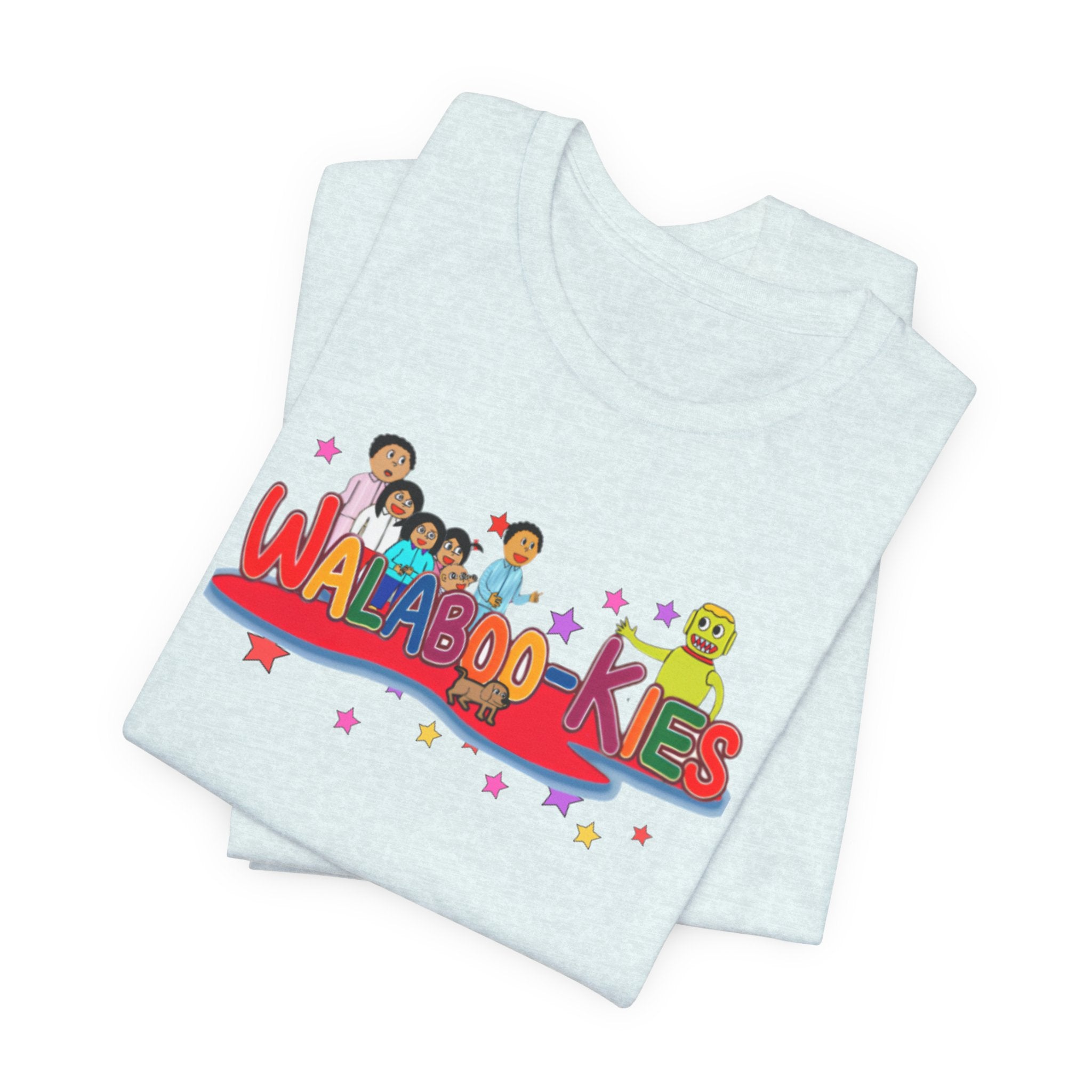 Kids Graphic Tee "Walabookies" Colorful Character Shirt