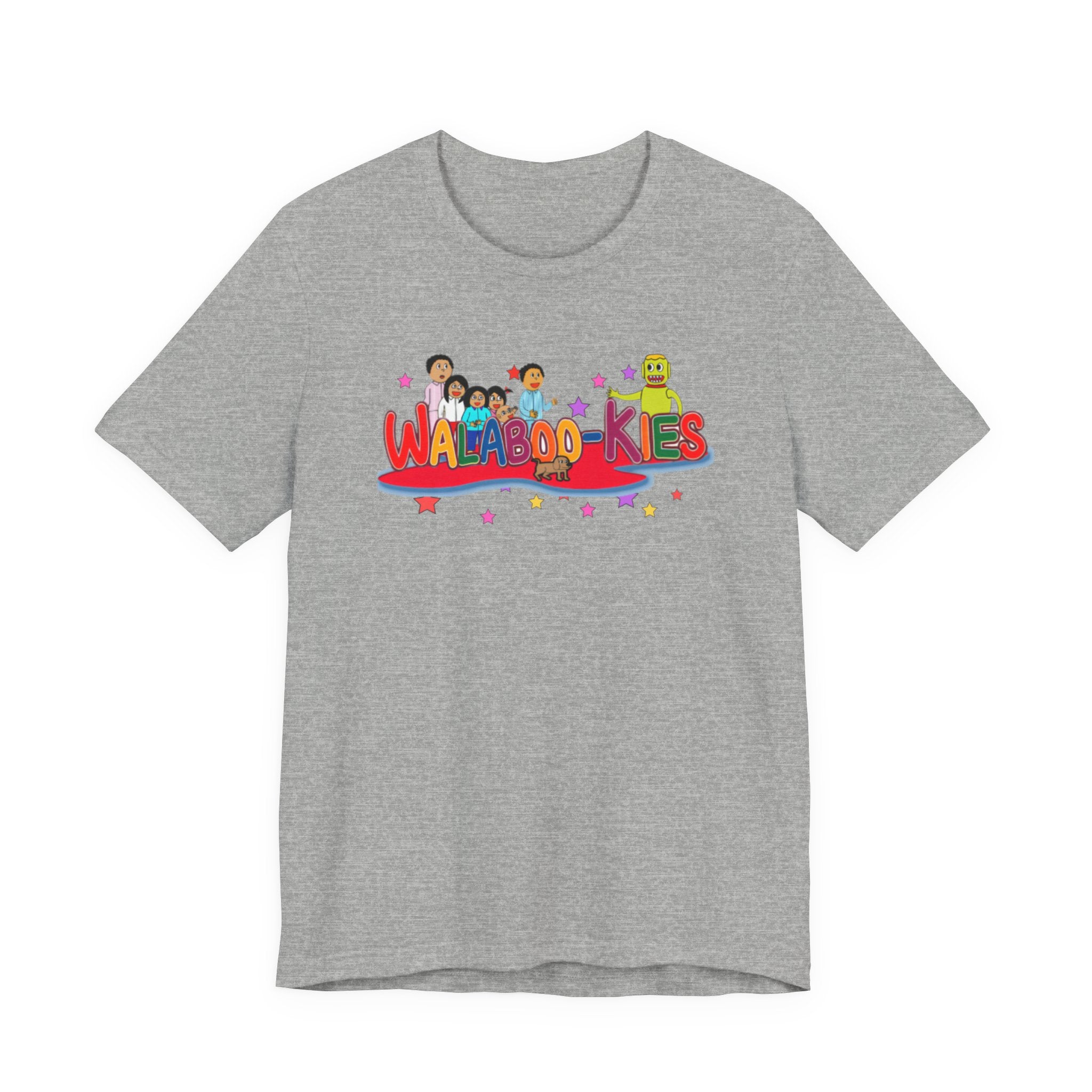 Kids Graphic Tee "Walabookies" Colorful Character Shirt