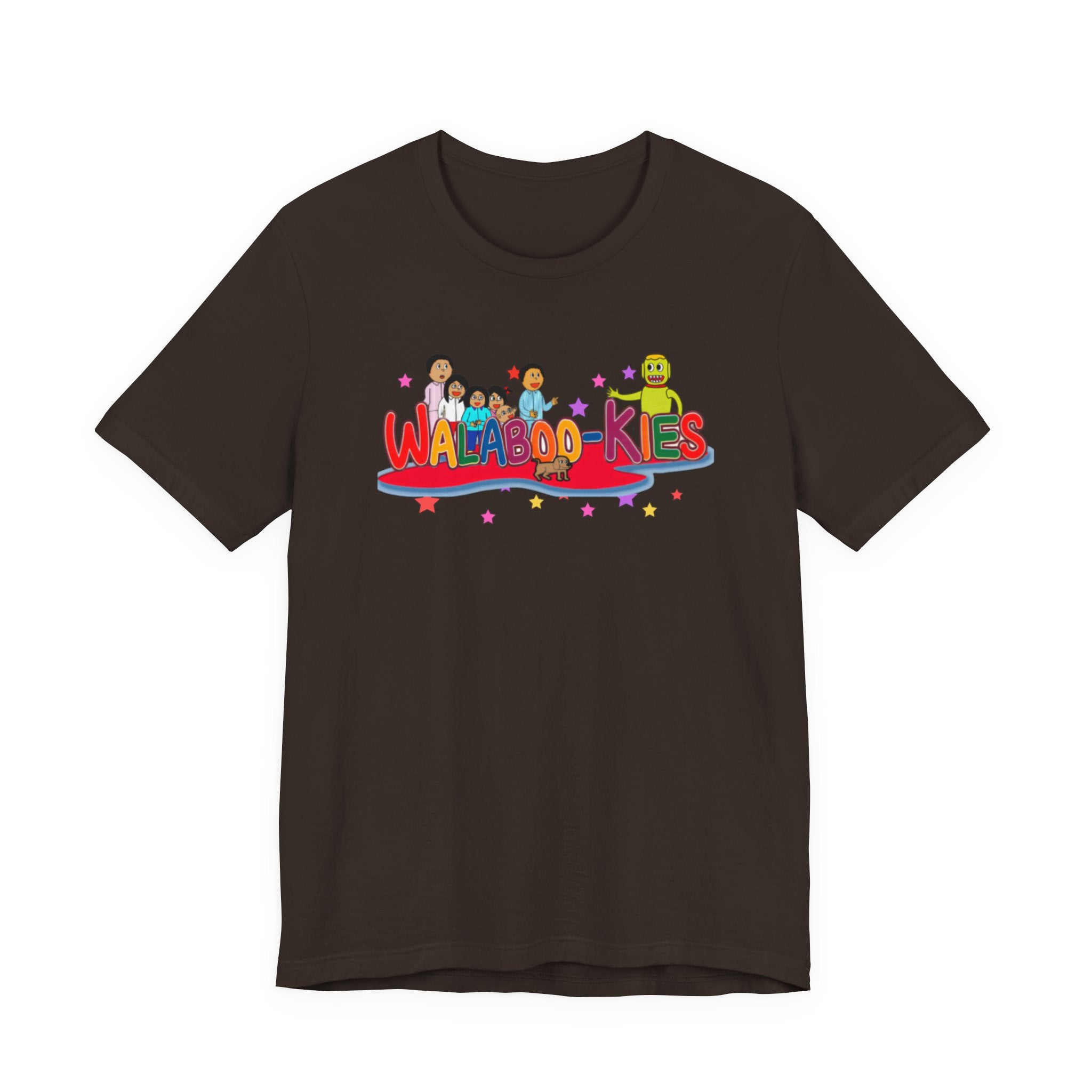 Kids Graphic Tee "Walabookies" Colorful Character Shirt