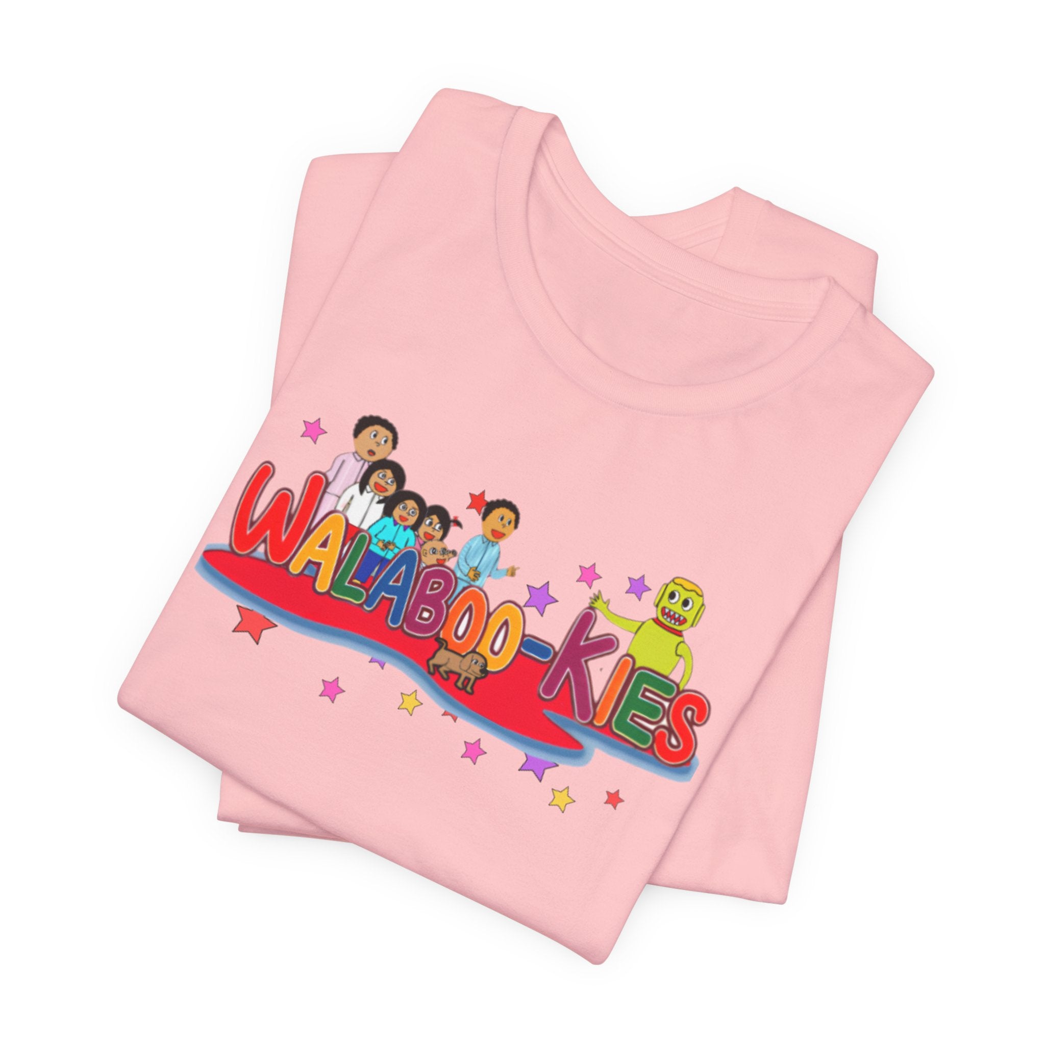 Kids Graphic Tee "Walabookies" Colorful Character Shirt