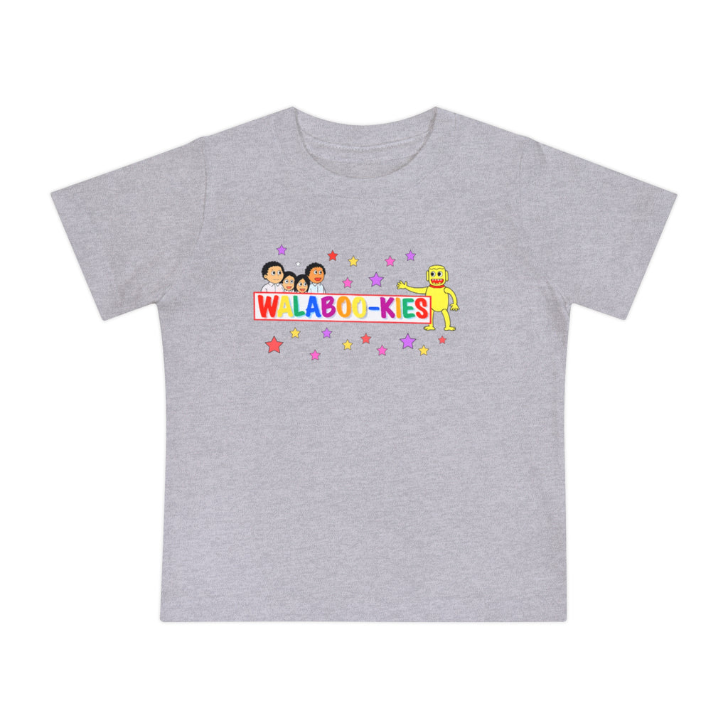 Baby T-Shirt – Colorful “WALABOO-KIES” Cartoon Stars Tee for Infants